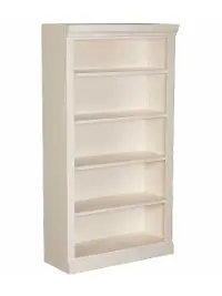 Jackson White Wash 60 Inch Bookcase