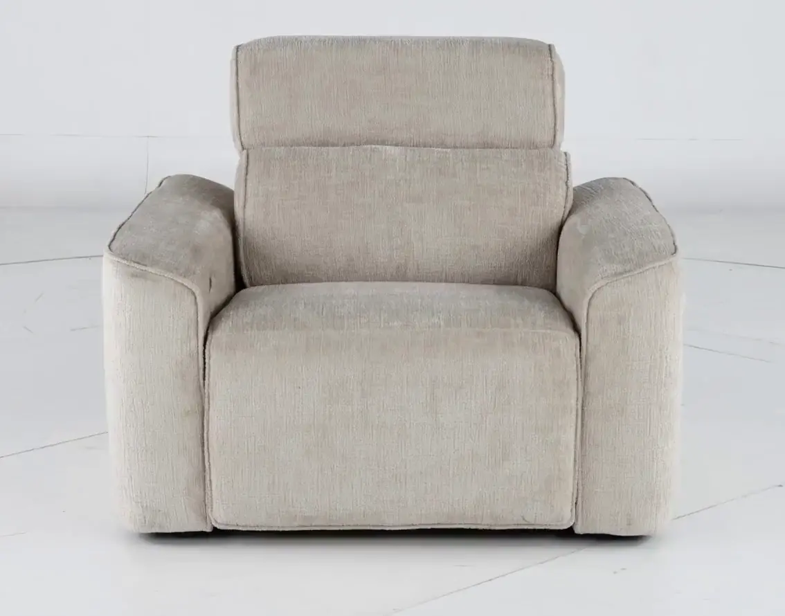 Alora Fossil White Power Recliner-4