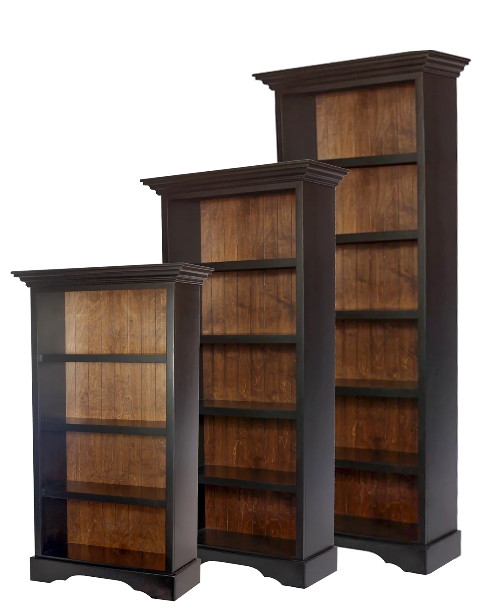 Eton 75   Black and Brown Bookcase-2