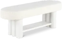 Geneva White Bed Bench