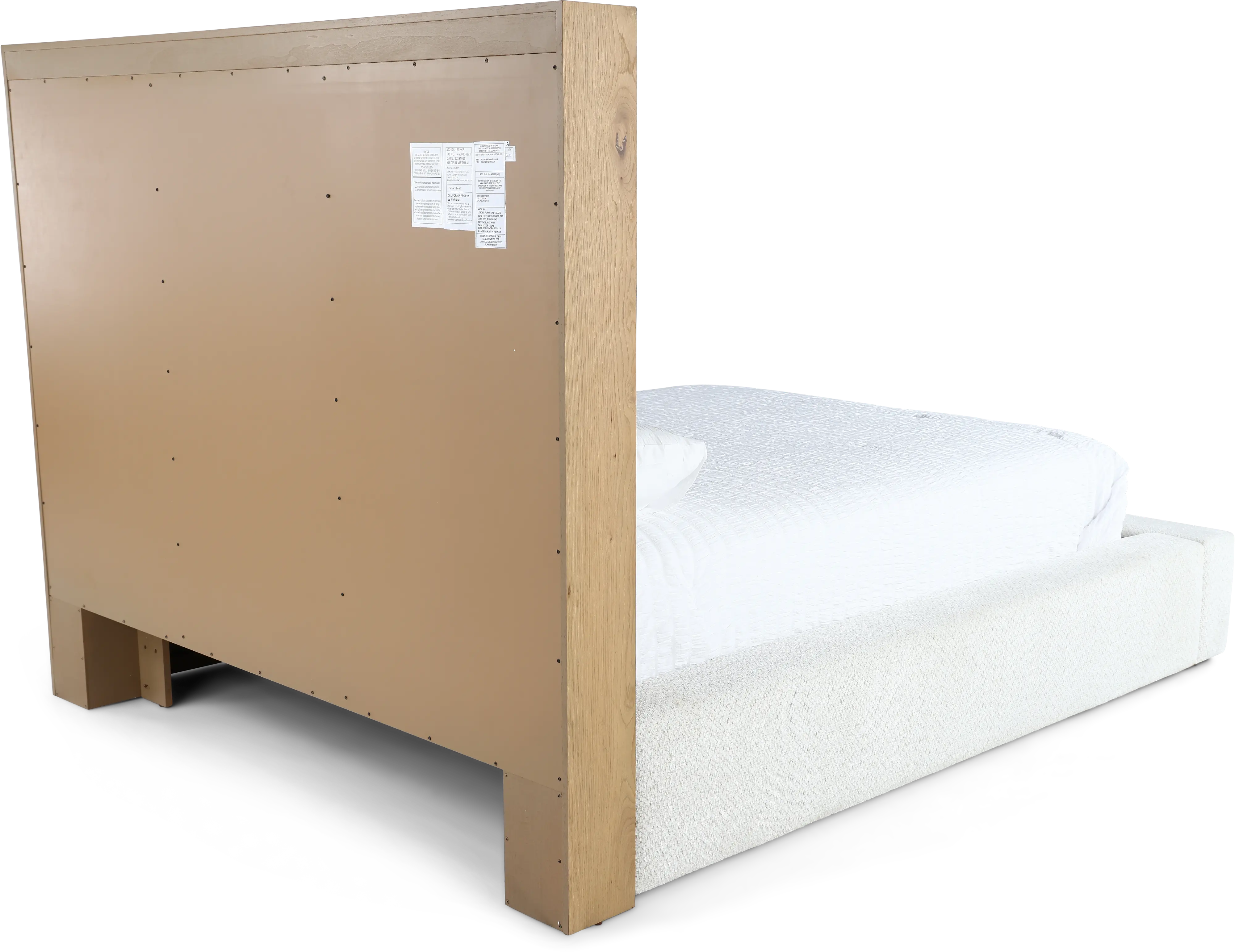 Geneva Oak and Cream King Platform Bed-9