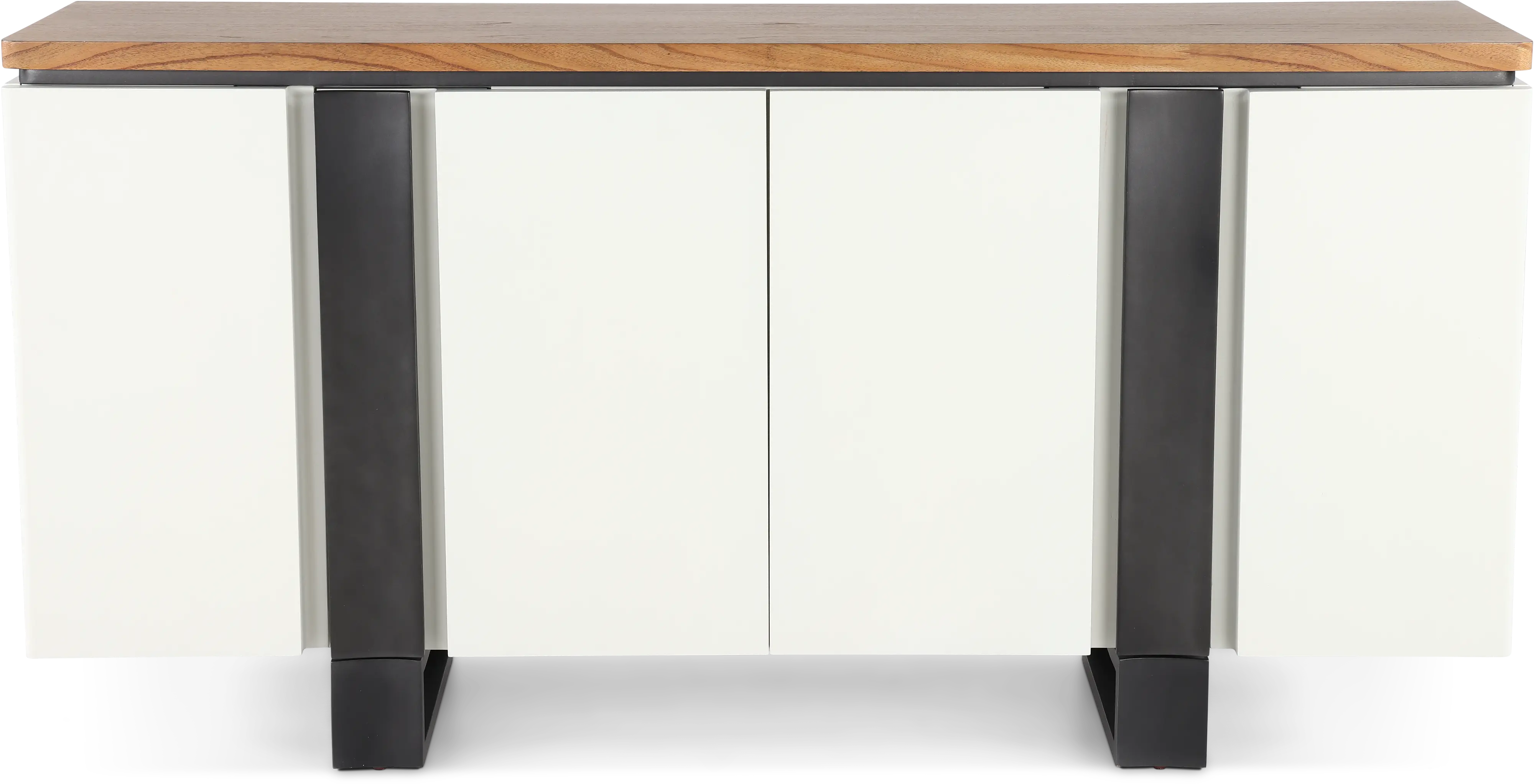 Portico White and Oak Dining Credenza-1