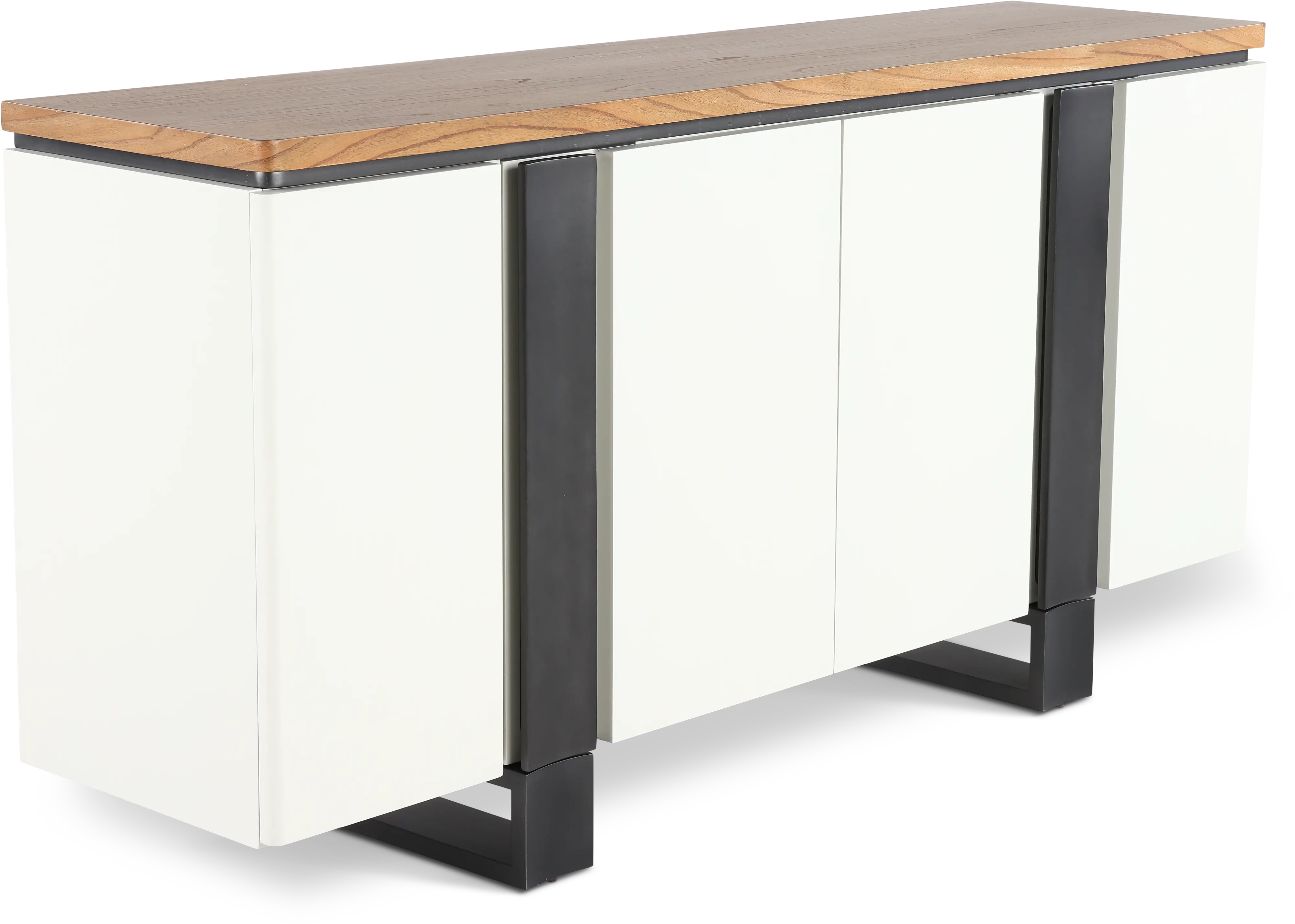 Portico White and Oak Dining Credenza-4