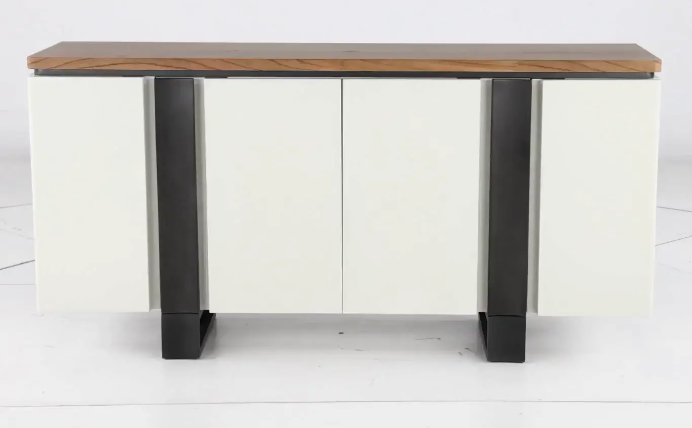 Portico White and Oak Dining Credenza-5