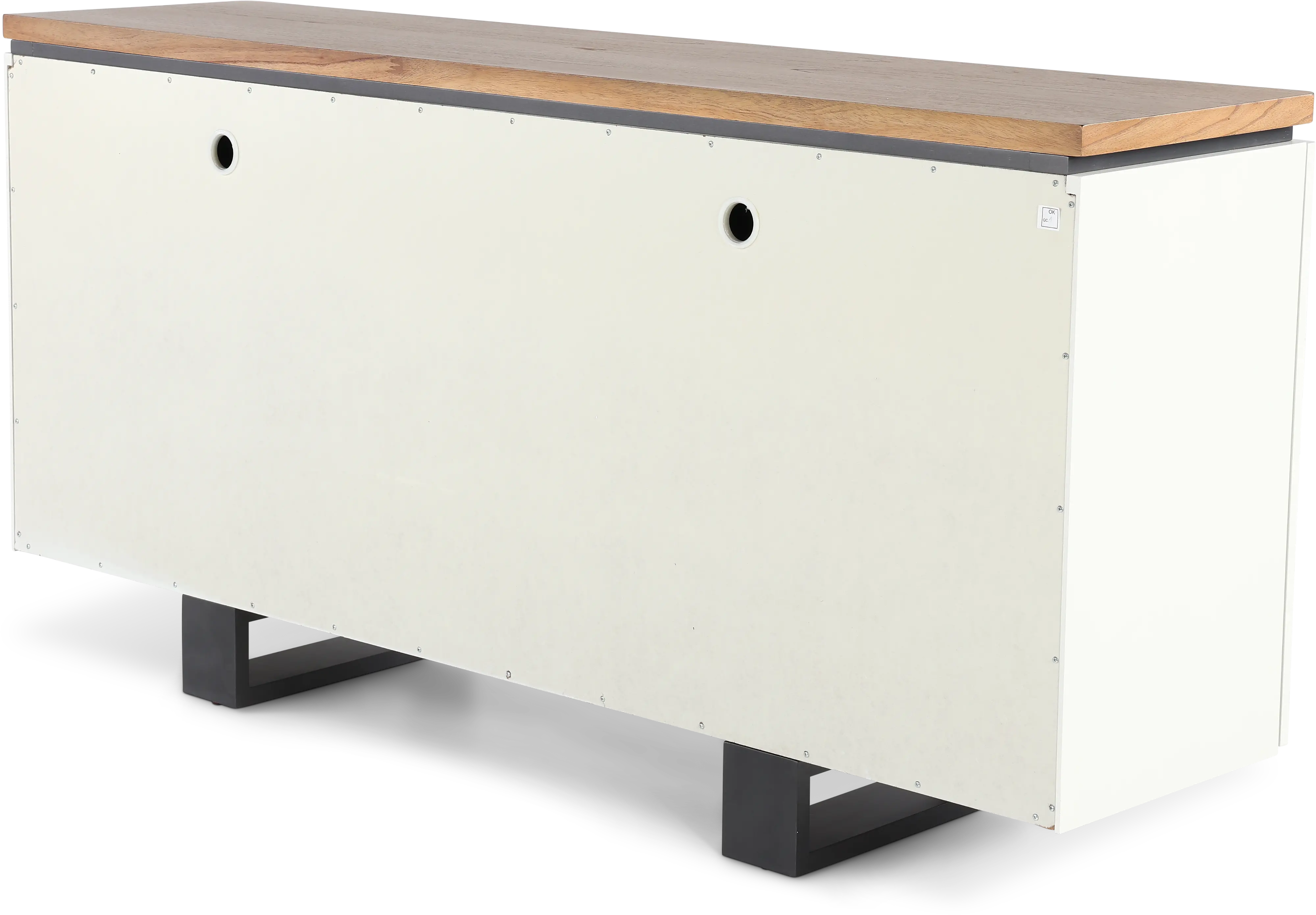 Portico White and Oak Dining Credenza-6