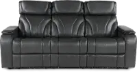 Arya Gray Power Reclining Sofa with Power Headrests and Massage