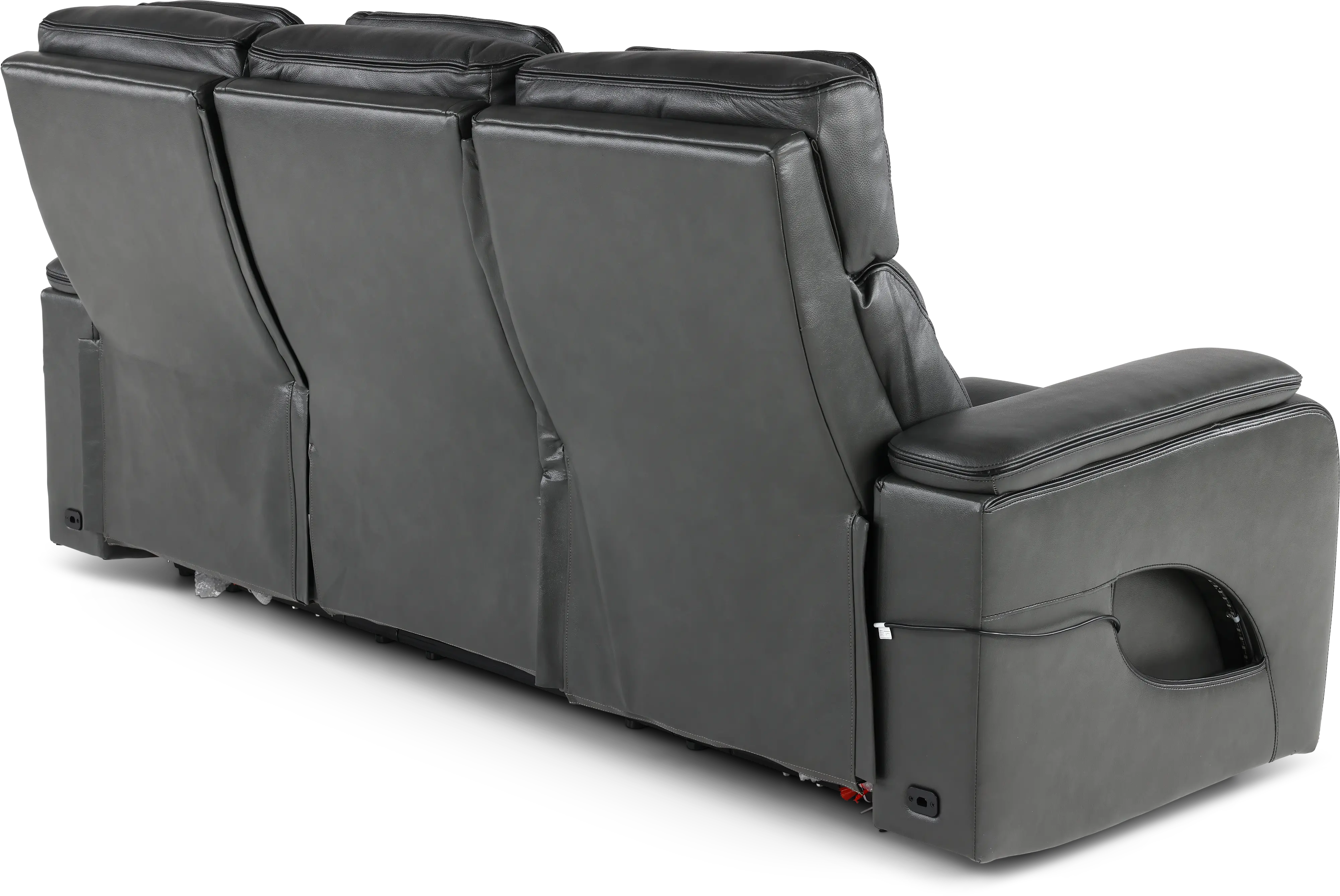 Arya Gray Power Reclining Sofa with Power Headrests and Massage-7