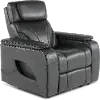 Arya Gray Power Recliner with Power Headrests and Massage