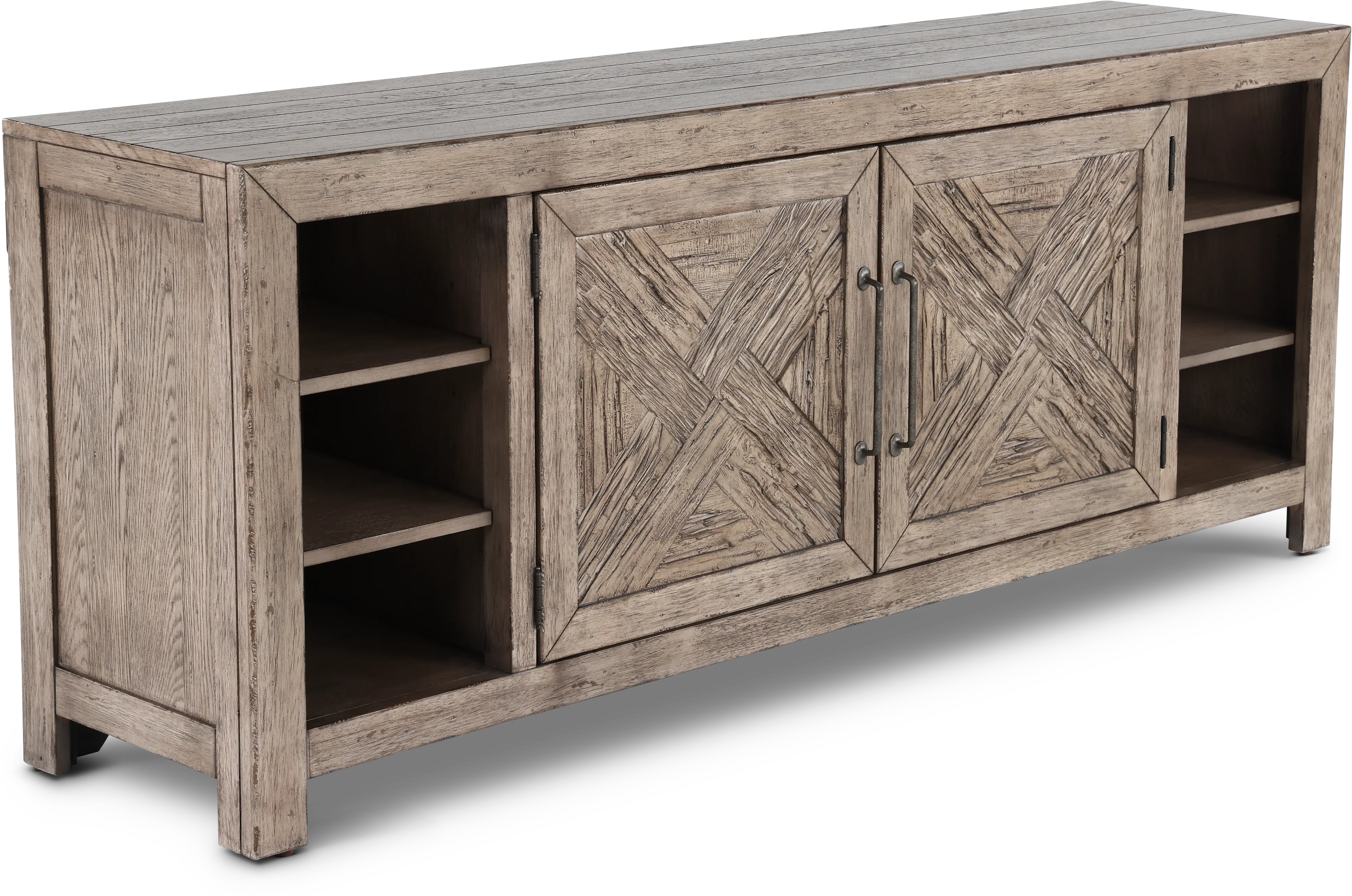 906-TV75 Skyview Lodge Brown 75  TV Stand-2