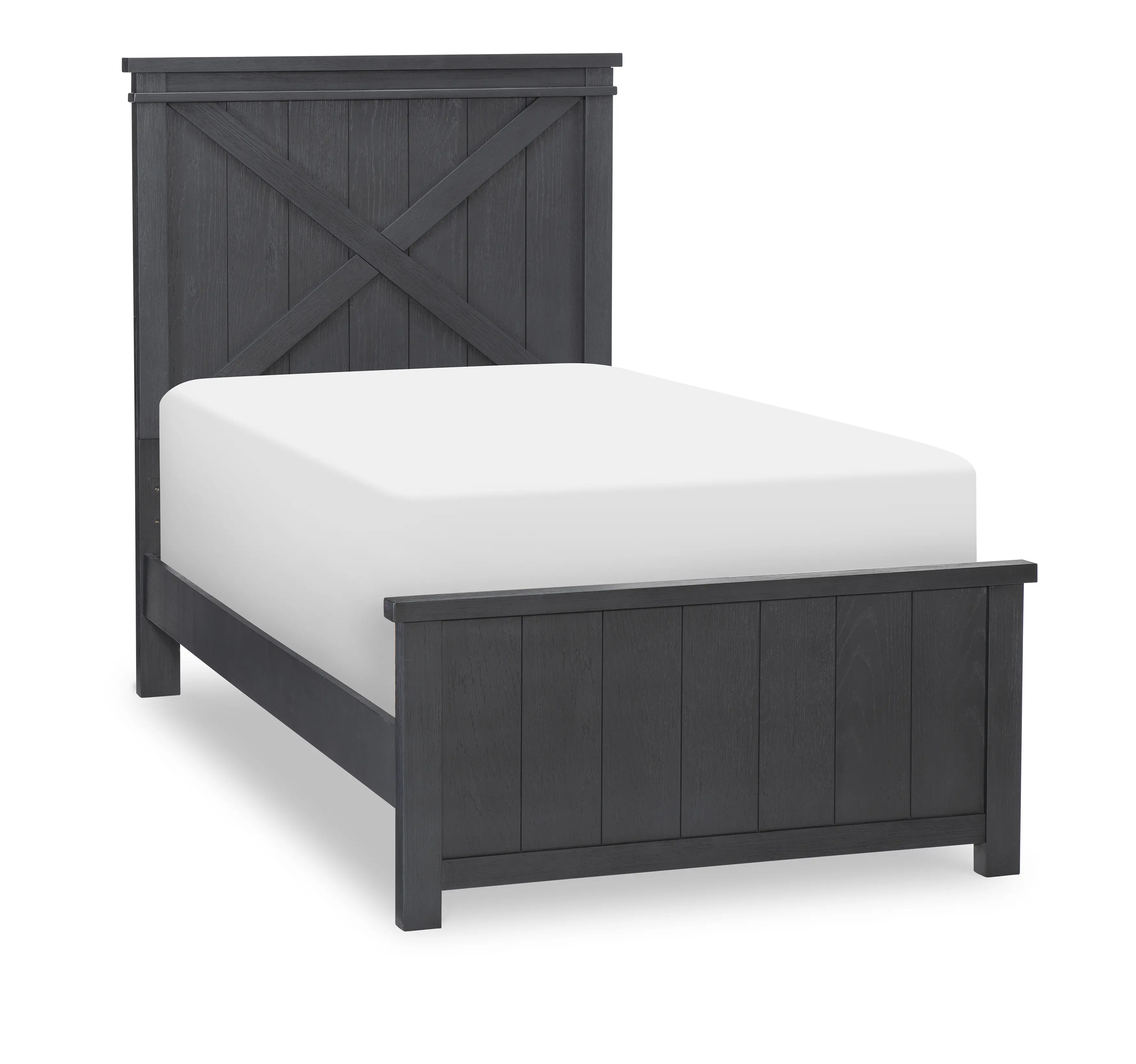 Flatiron Black Twin Bed with Trundle-1