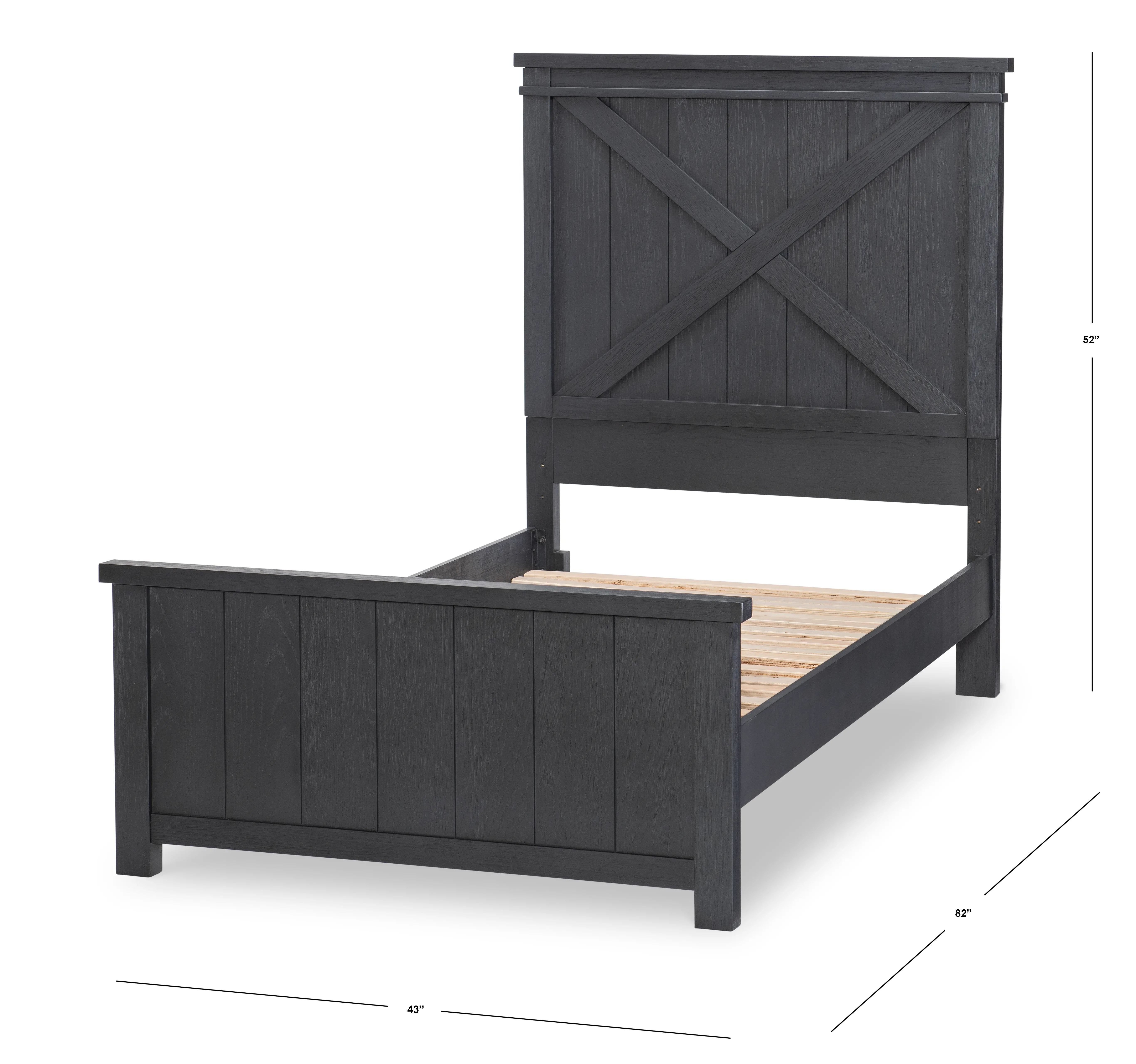 Flatiron Black Twin Bed with Trundle-4