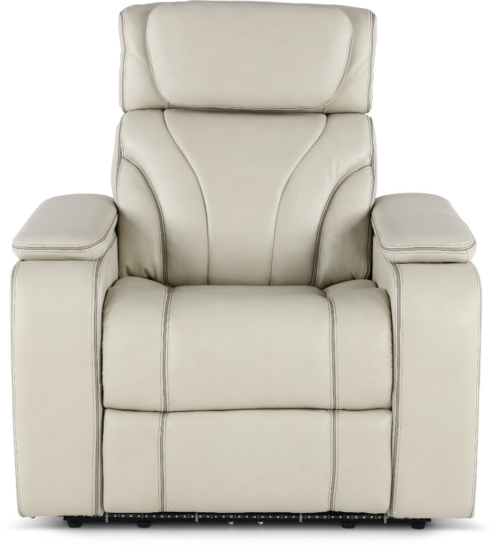 Arya Putty Power Recliner with Power Headrests and Massage