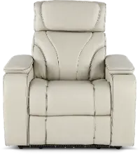 Arya Putty Power Recliner with Power Headrests and Massage