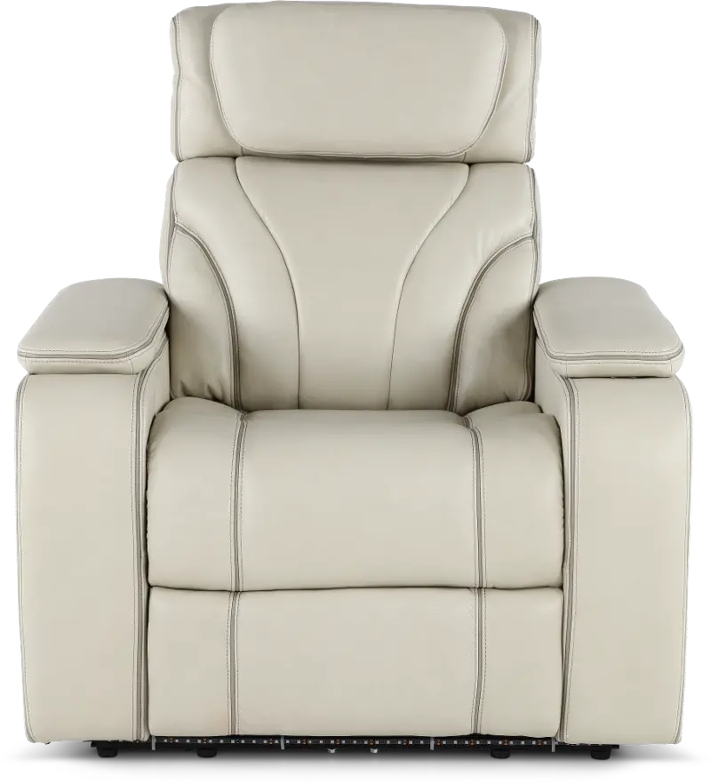 Arya Putty Power Recliner with Power Headrests and Massage