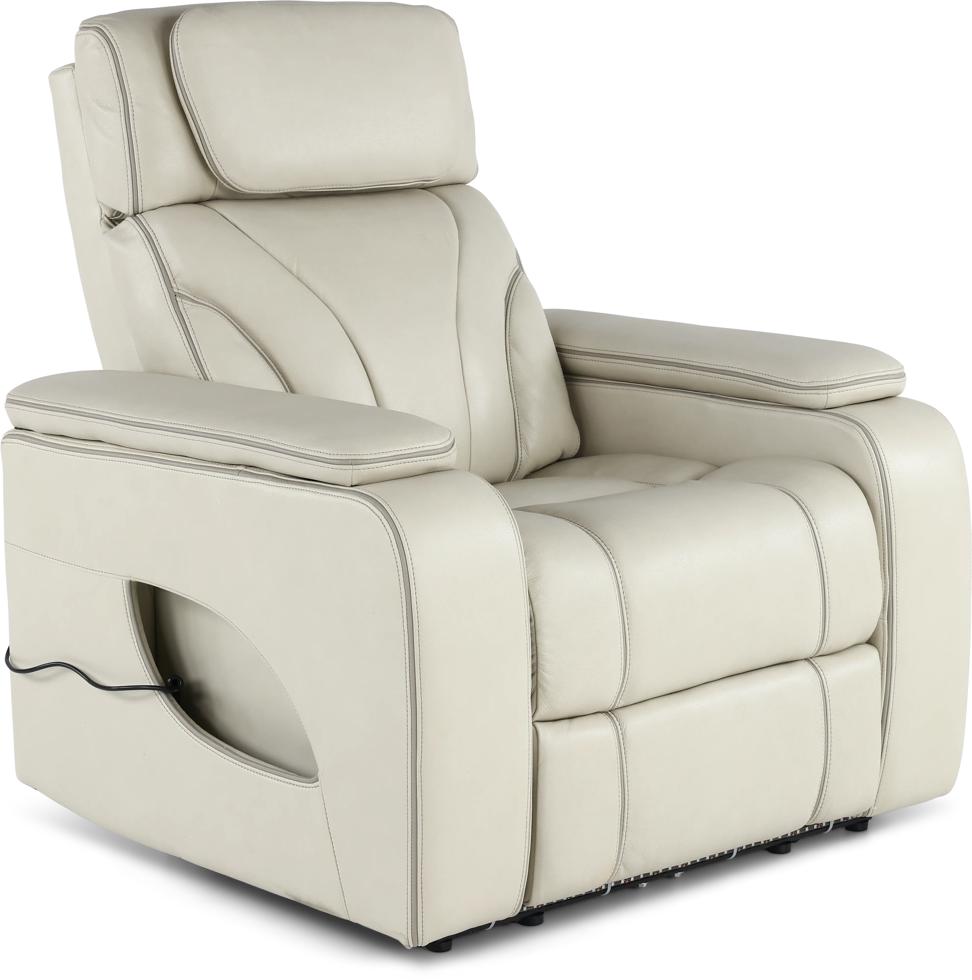 Arya Putty Power Recliner with Power Headrests and Massage-4