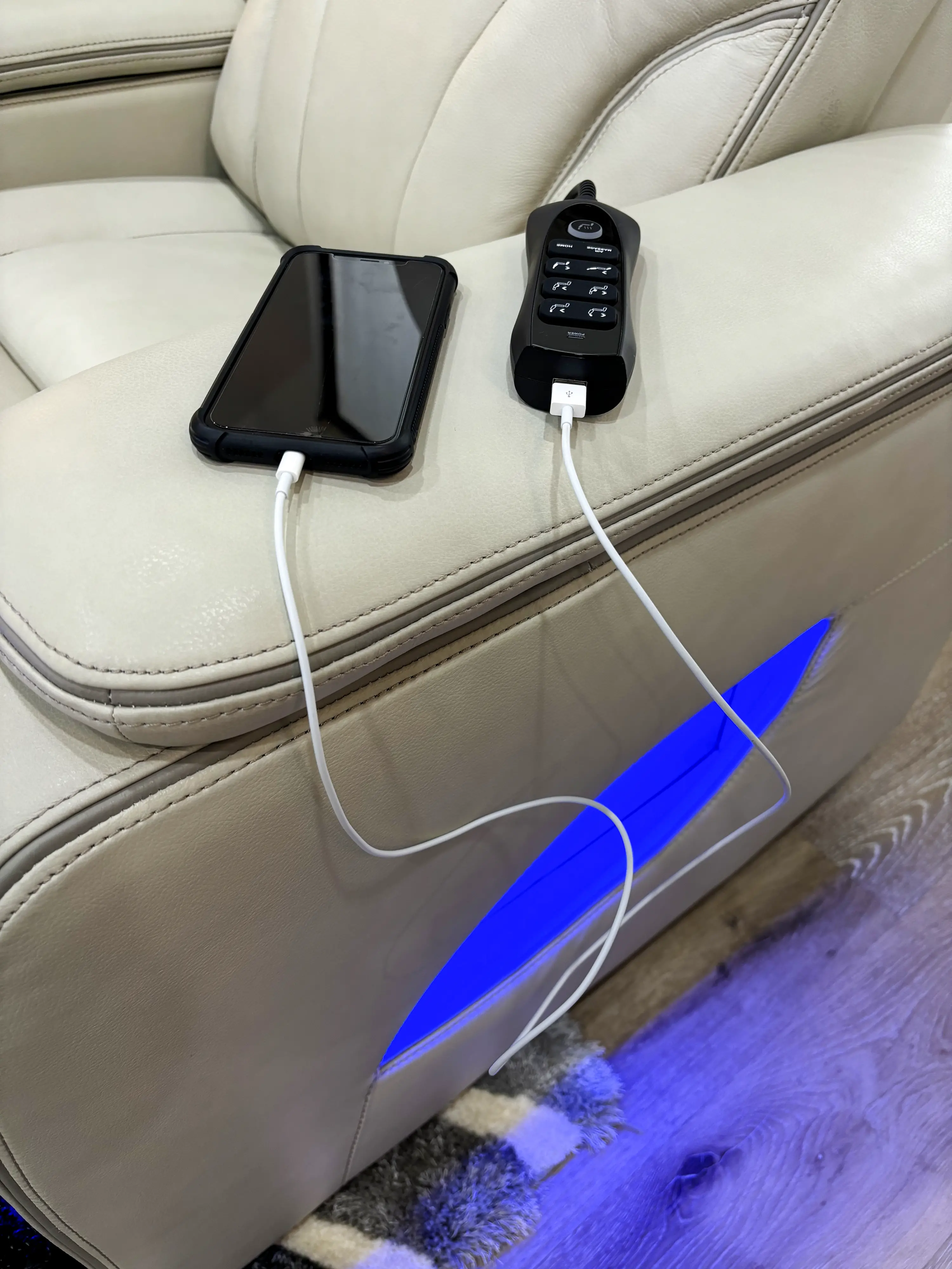 Arya Putty Power Recliner with Power Headrests and Massage-9