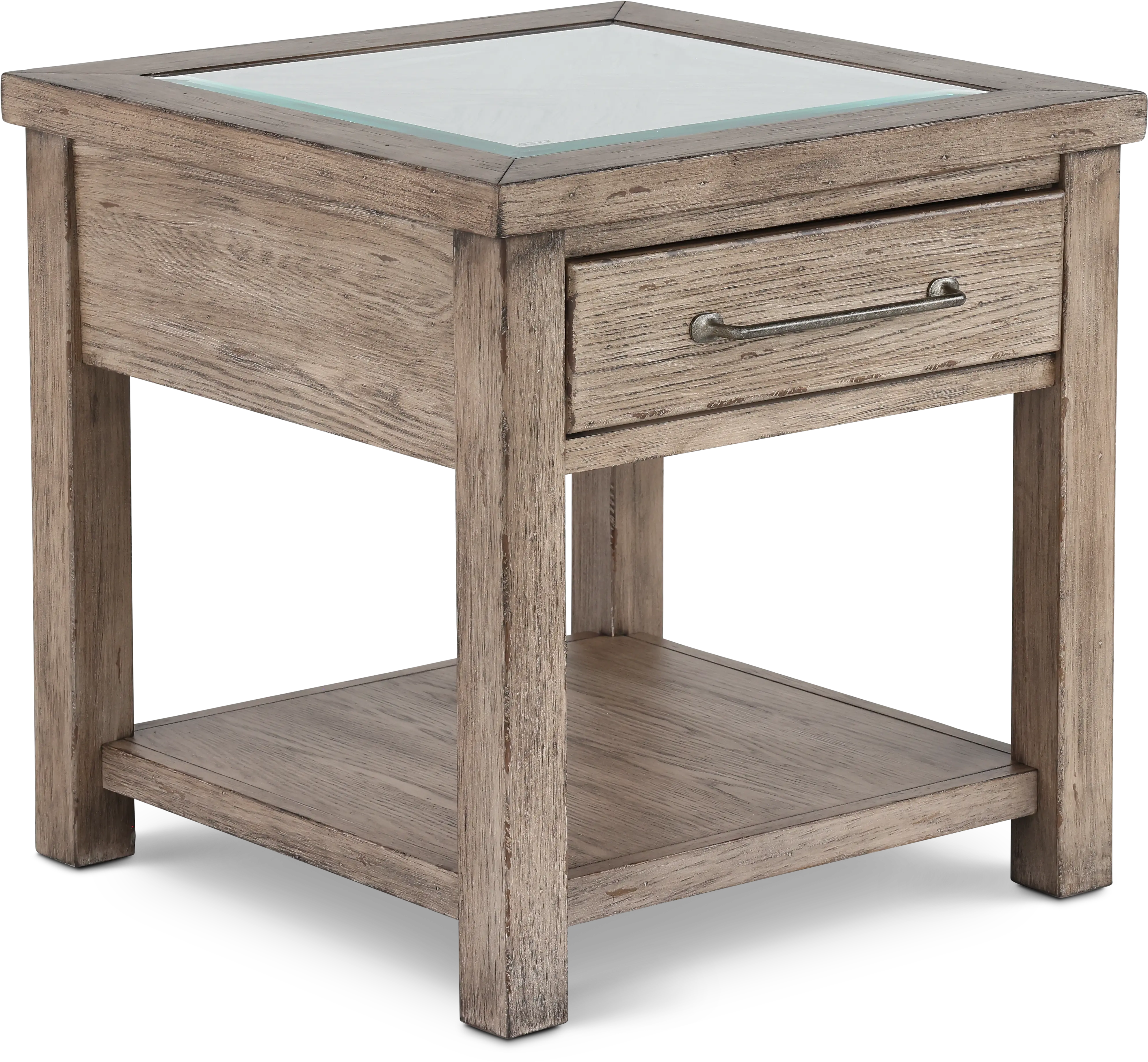 906-OT1020 Skyview Lodge Rustic Brown End Table-4