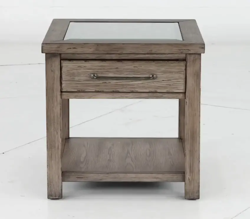 906-OT1020 Skyview Lodge Rustic Brown End Table-5