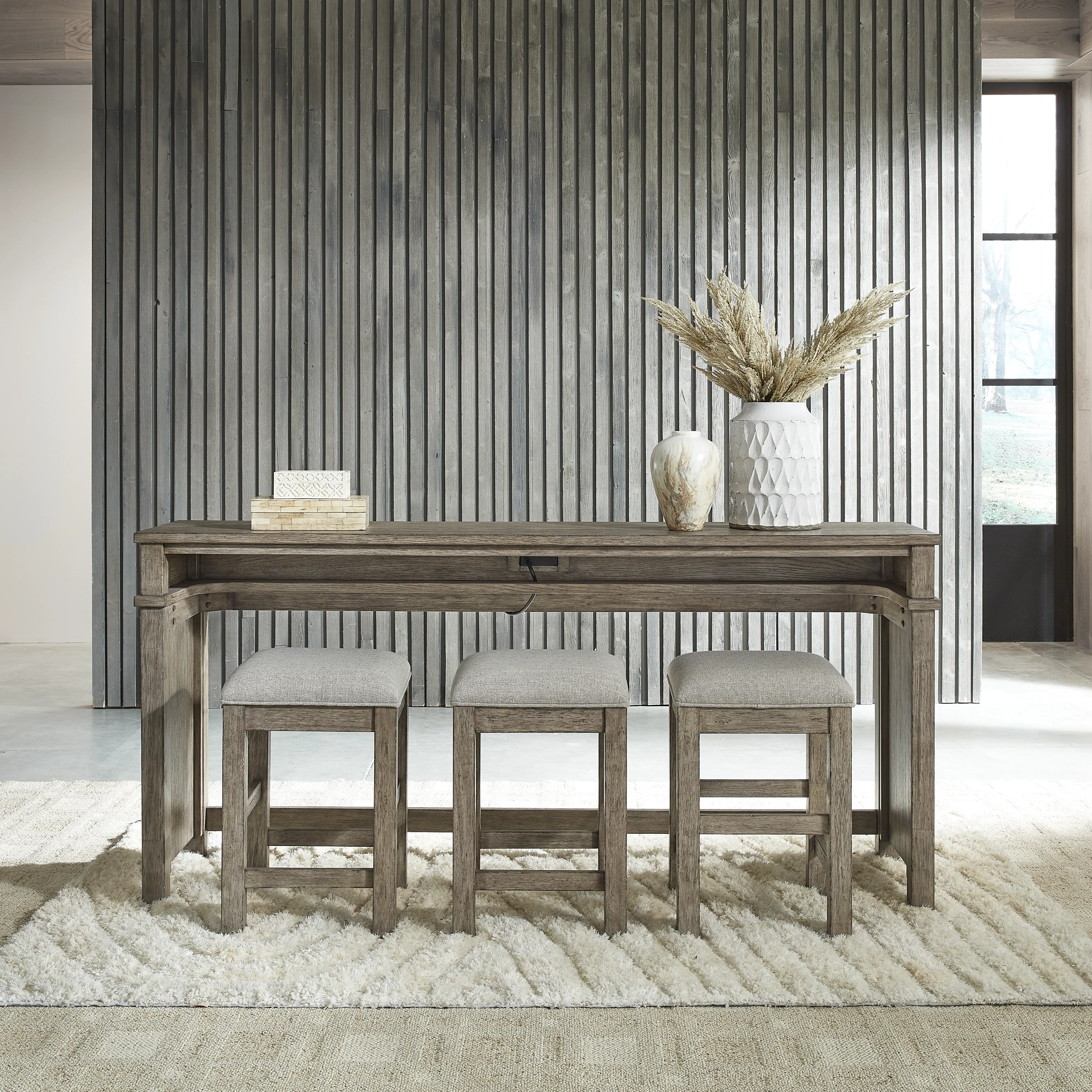 KIT/906-SOFA+STOOL Skyview Lodge Sofa Table and Stool Set-2