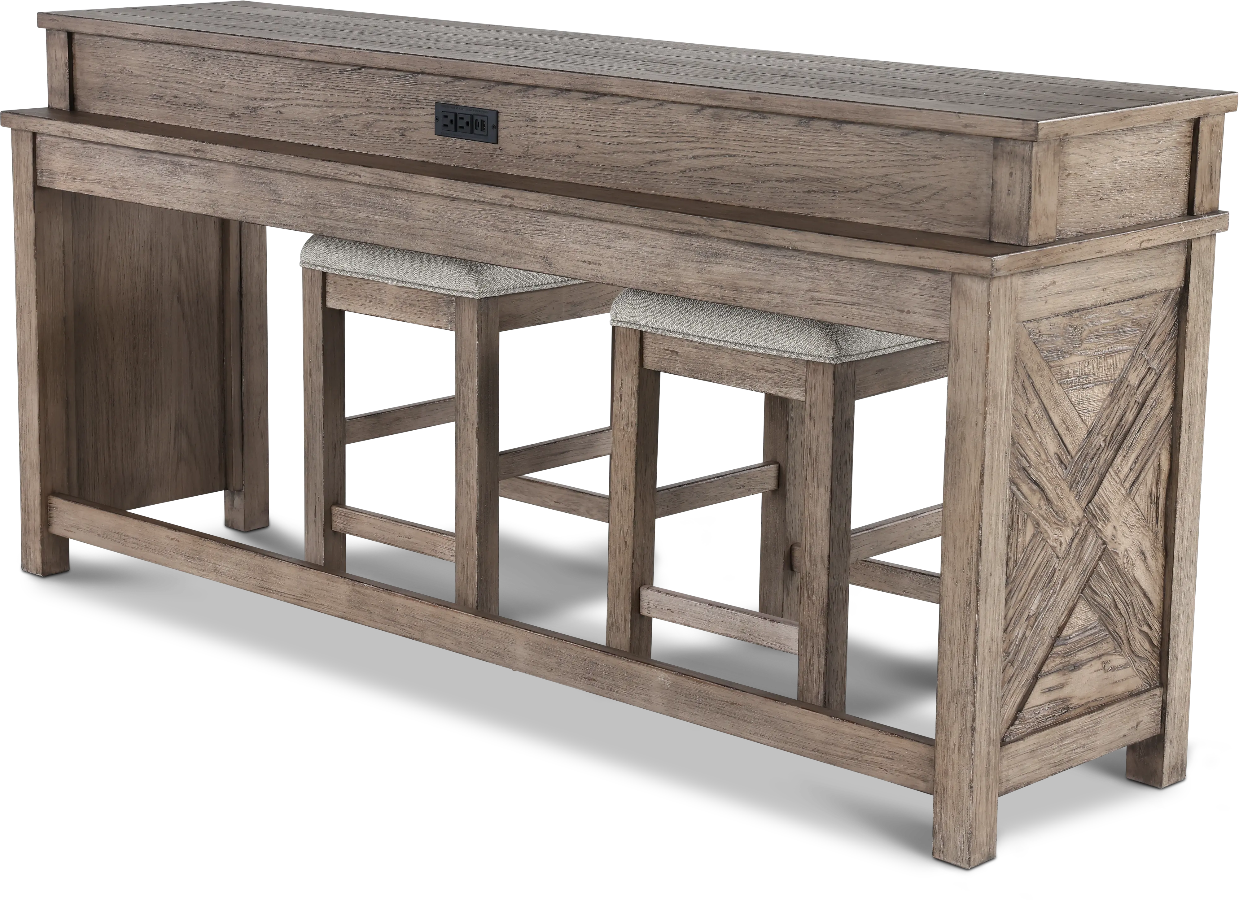 KIT/906-SOFA+STOOL Skyview Lodge Sofa Table and Stool Set-6