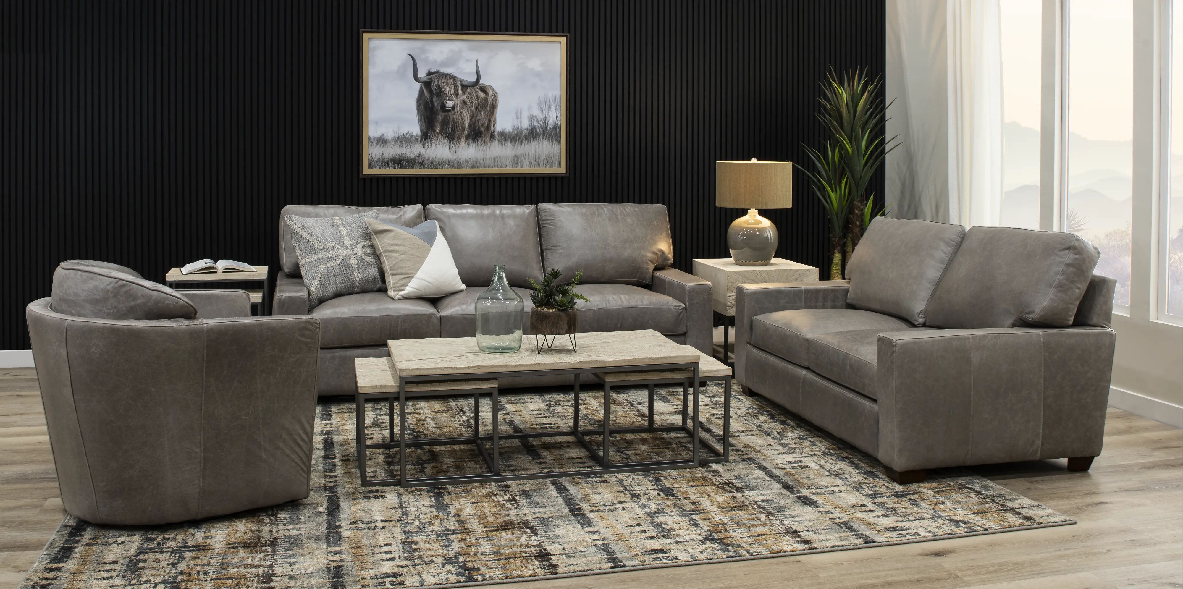 Mala Weathered White End Table-11