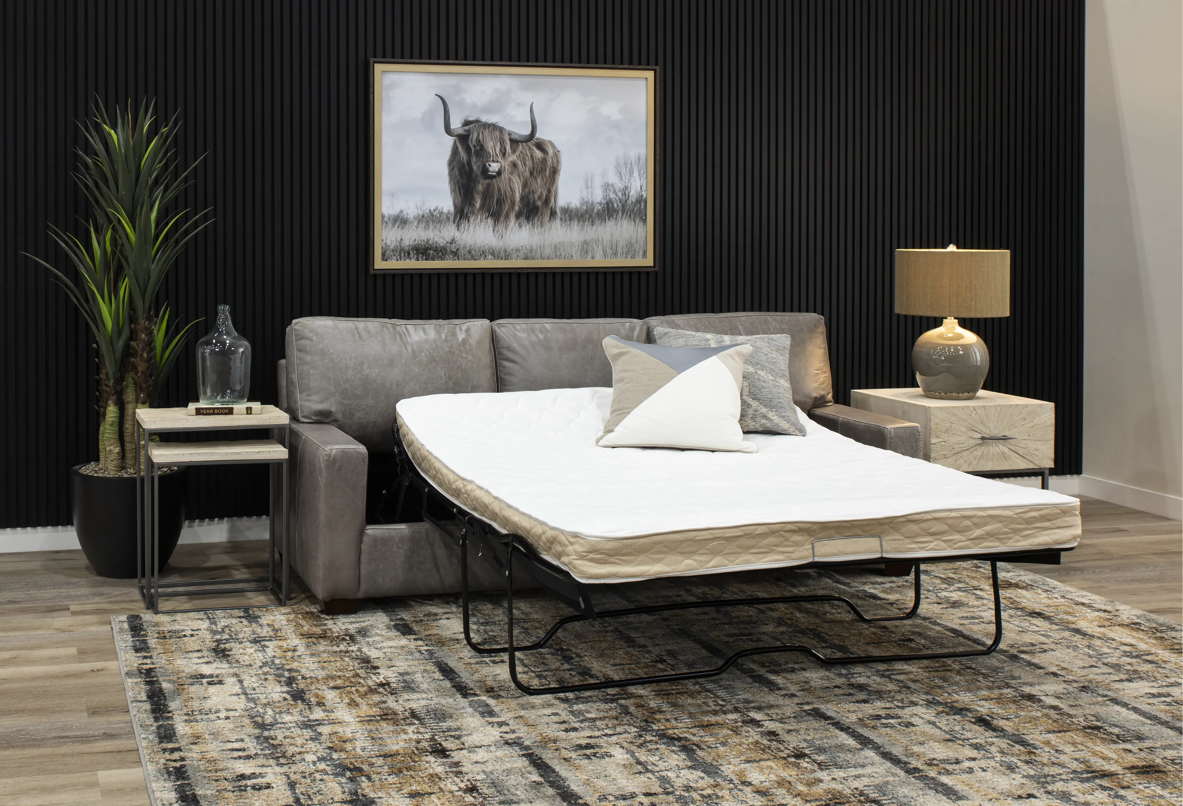 Mala Weathered White End Table-13