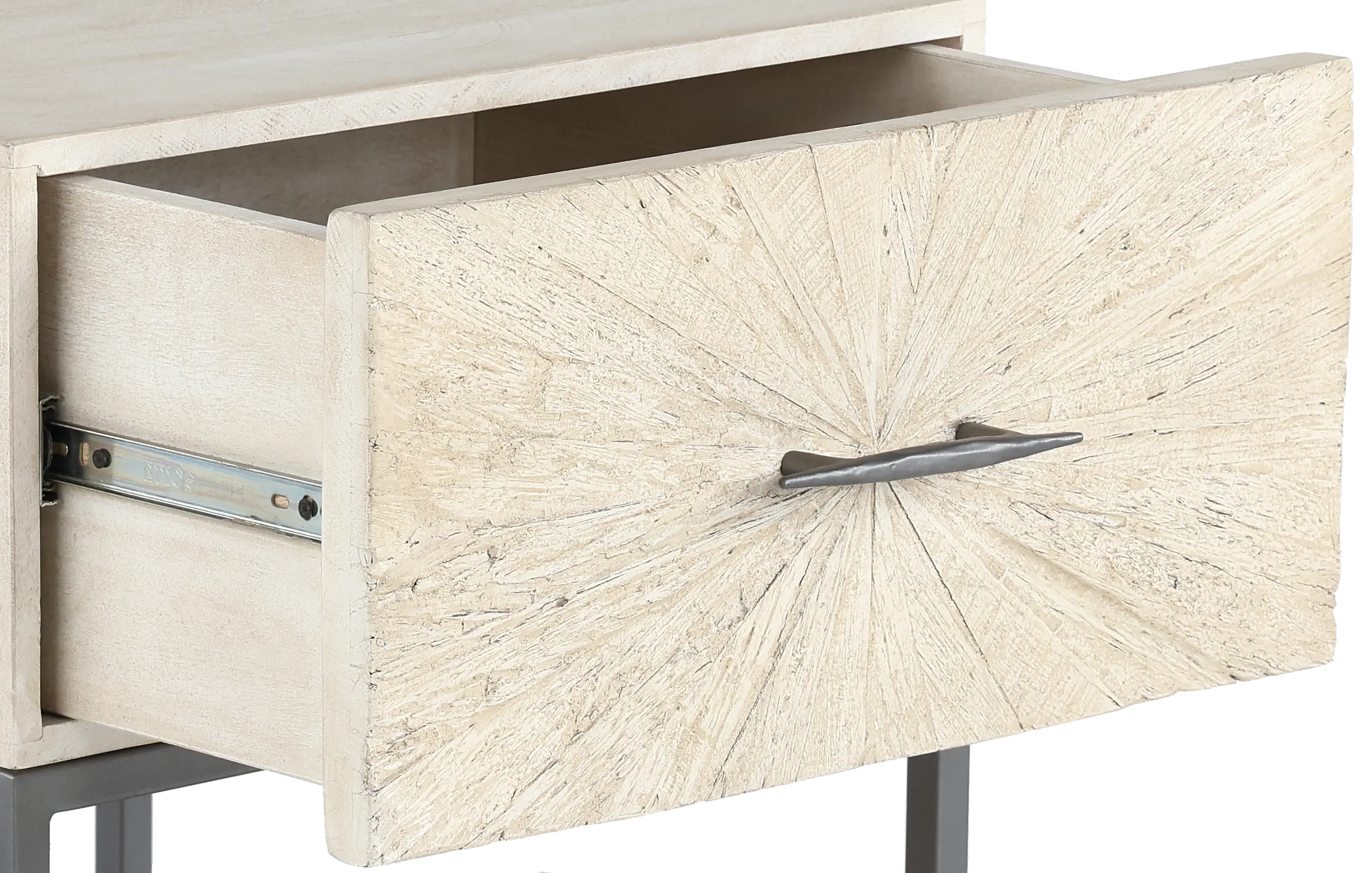 Mala Weathered White End Table-7