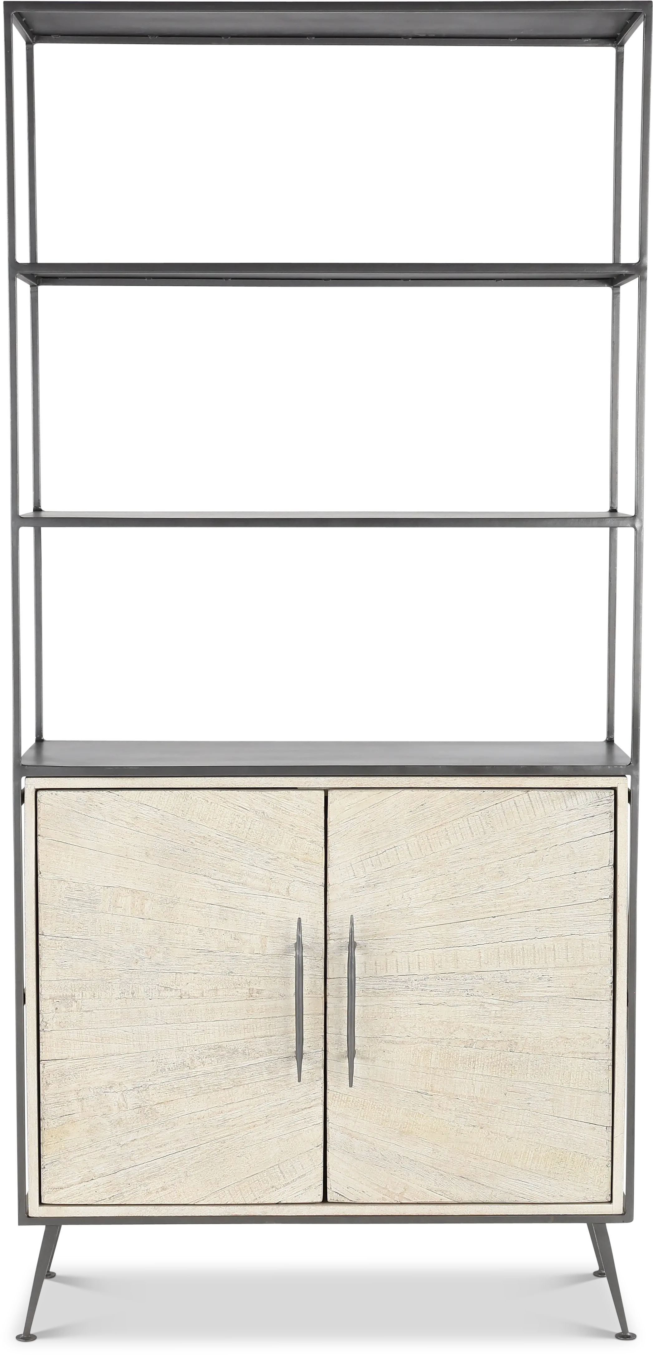 Mala Weathered White Bookcase-1