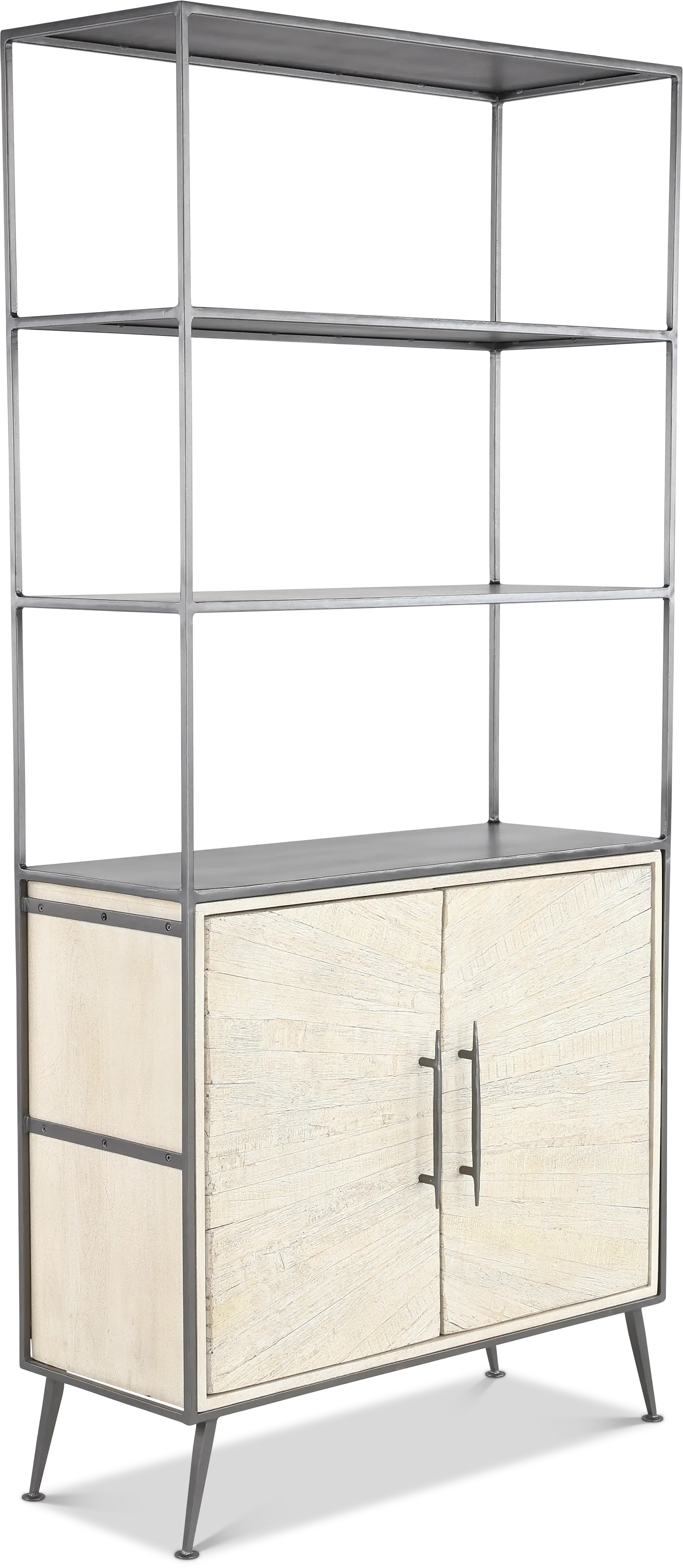 Mala Weathered White Bookcase-4