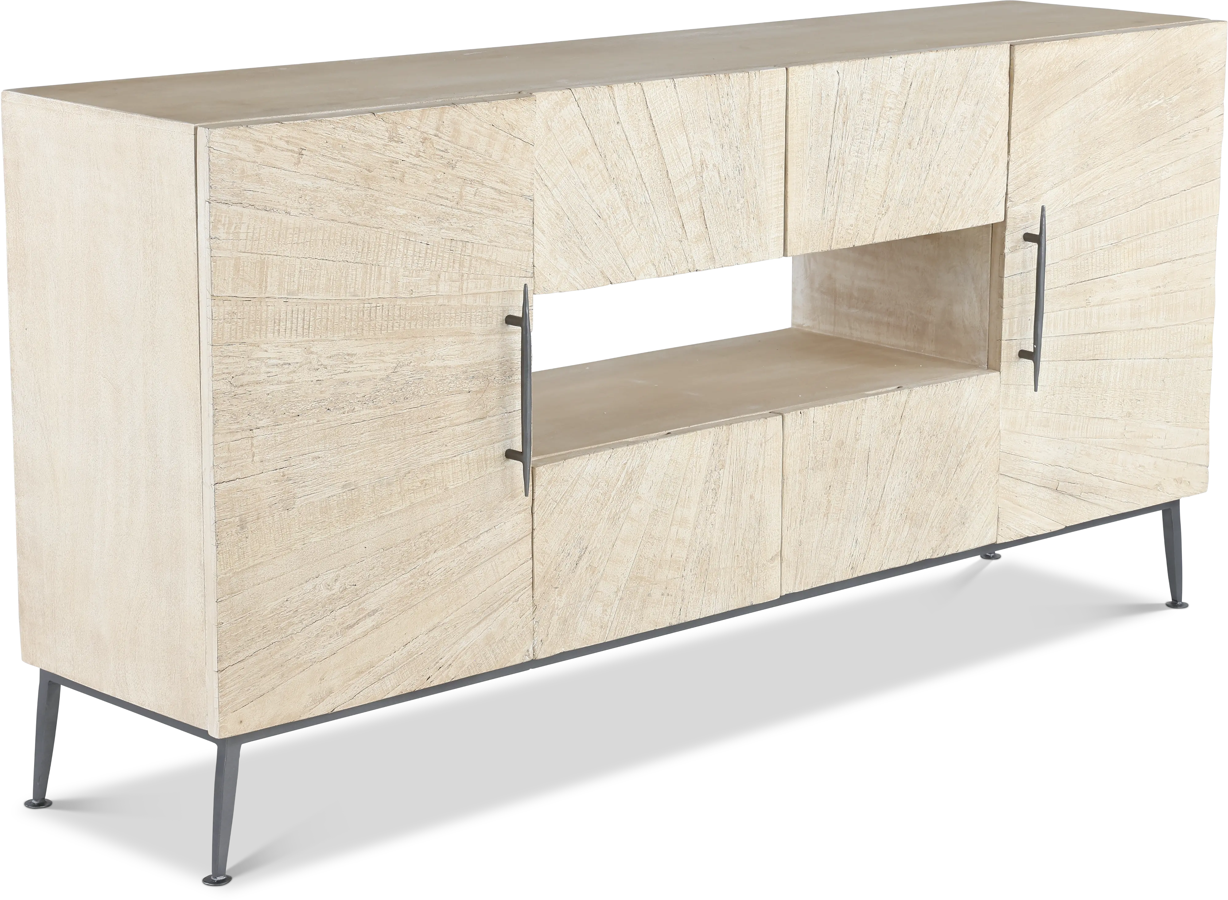 Mala Weathered White 69  TV Stand-1