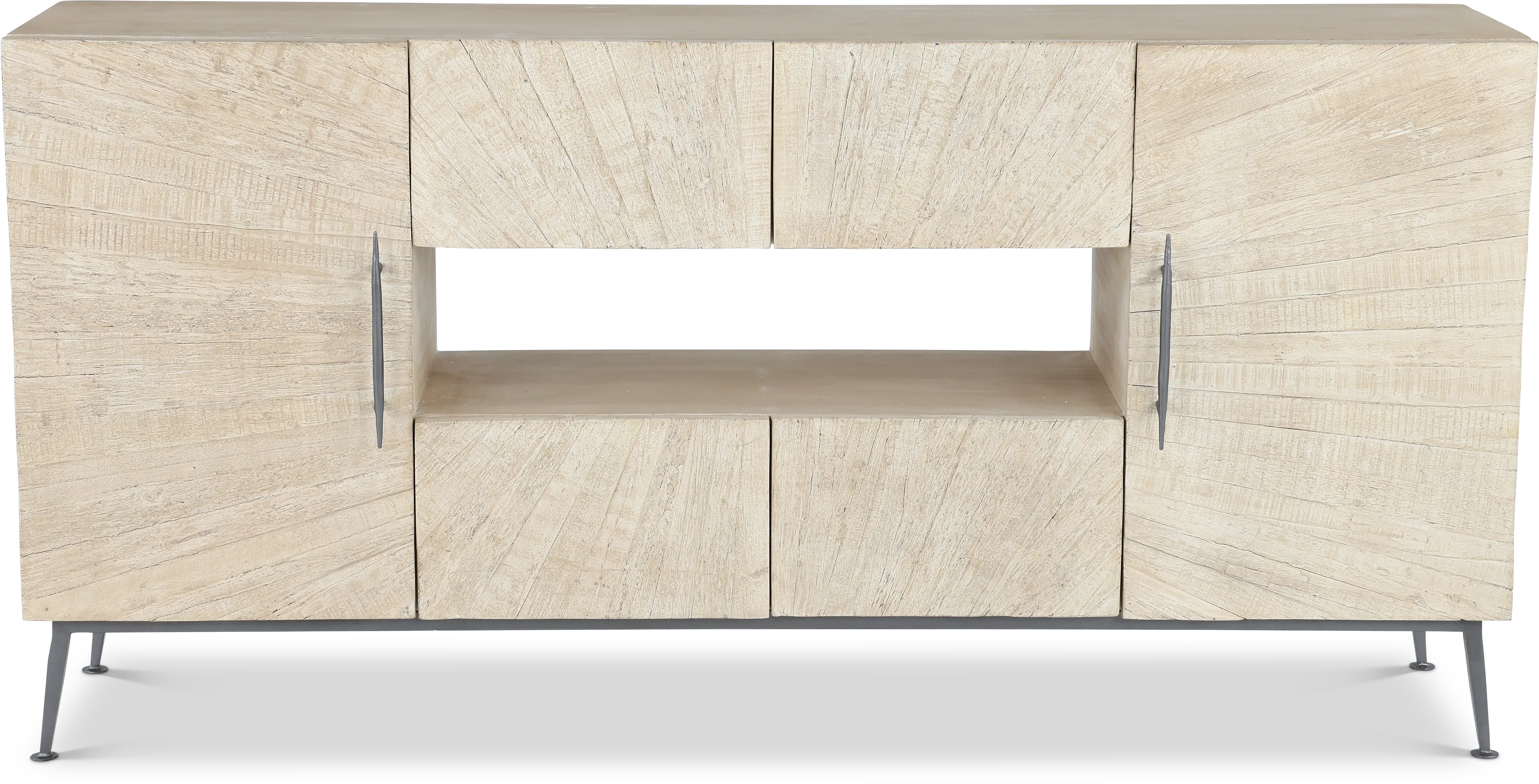 Mala Weathered White 69  TV Stand-4