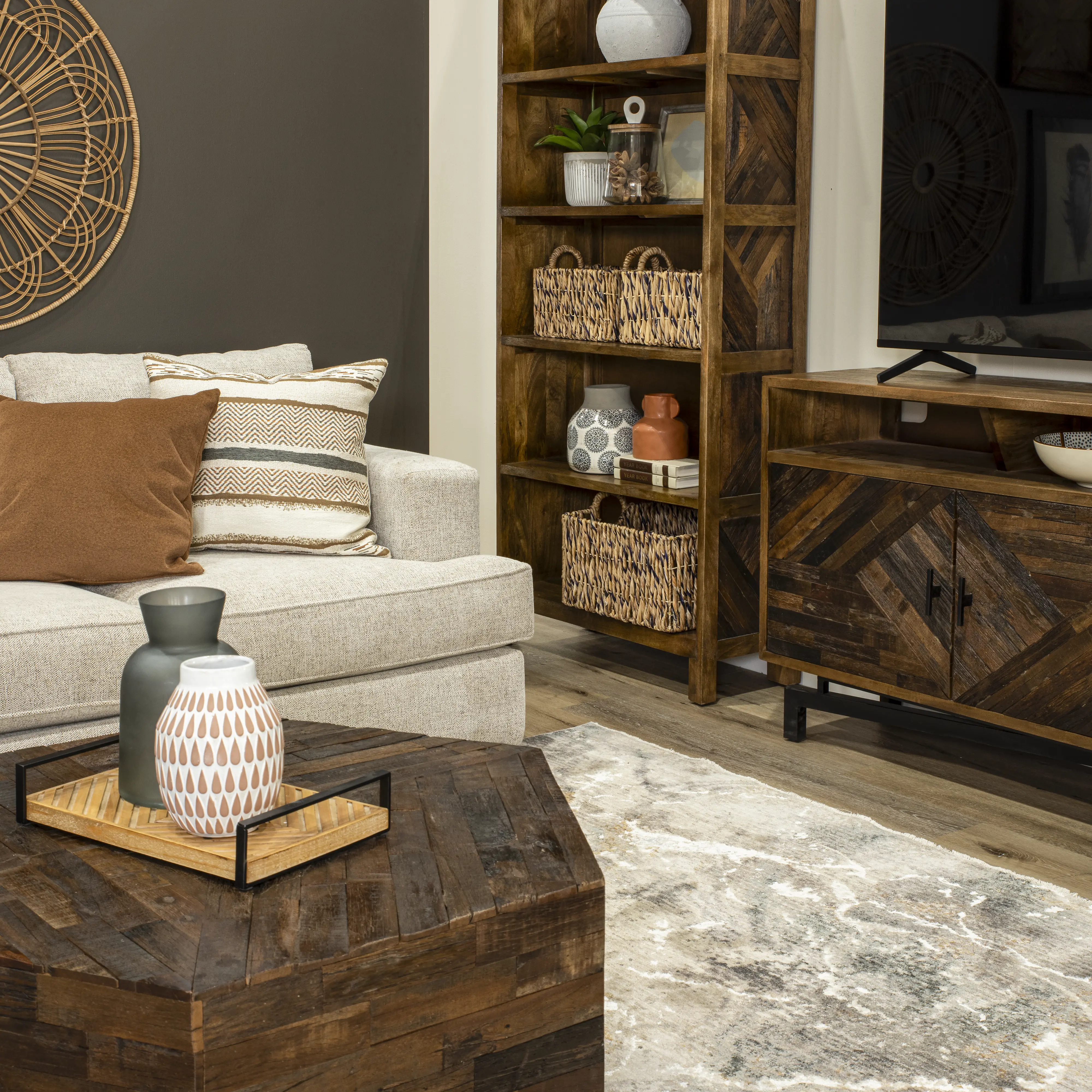Upton Rustic Brown Coffee Table-11