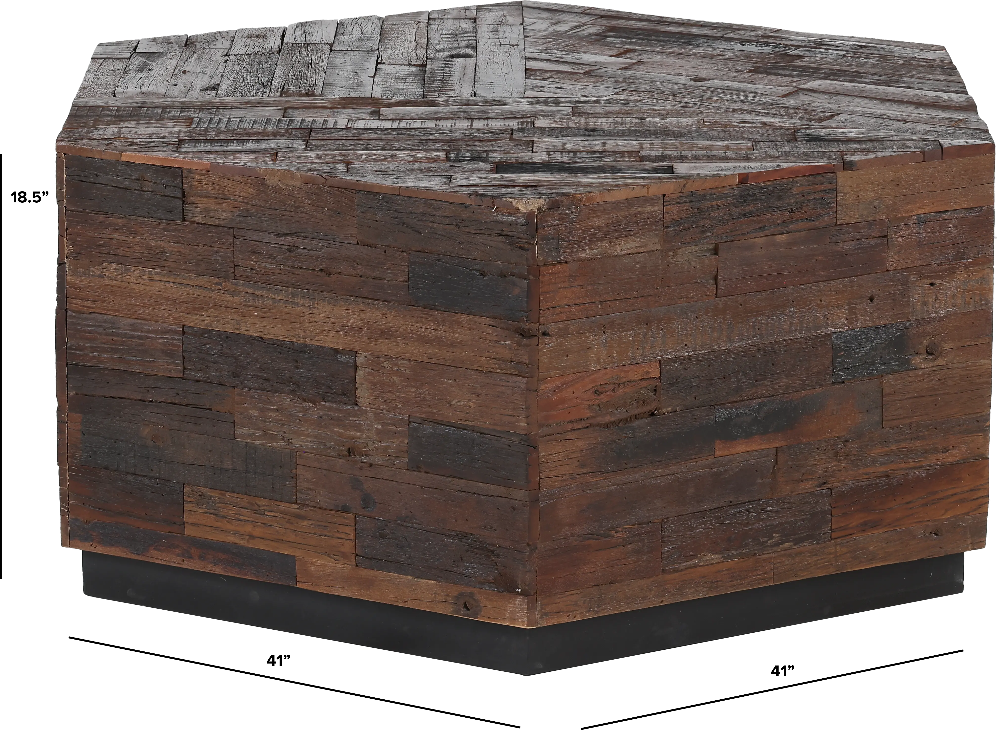 Upton Rustic Brown Coffee Table-3