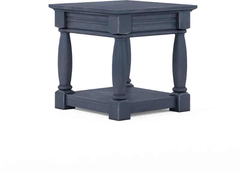 Aldean Slate Blue End Table