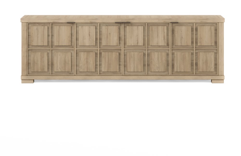Geneva 94" Tan Embossed TV Stand
