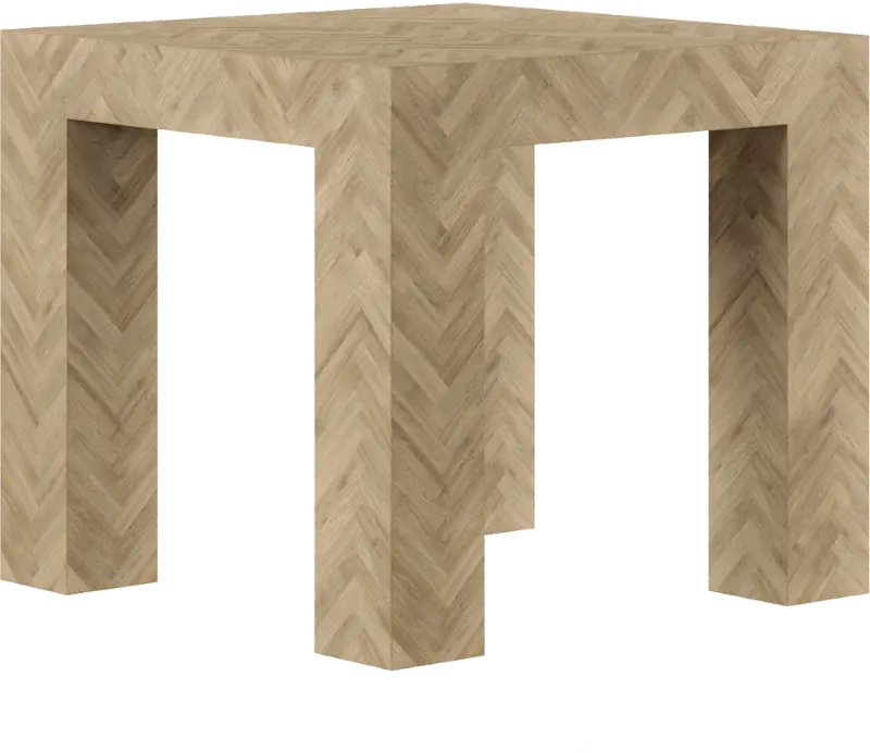 Geneva Light Brown End Table