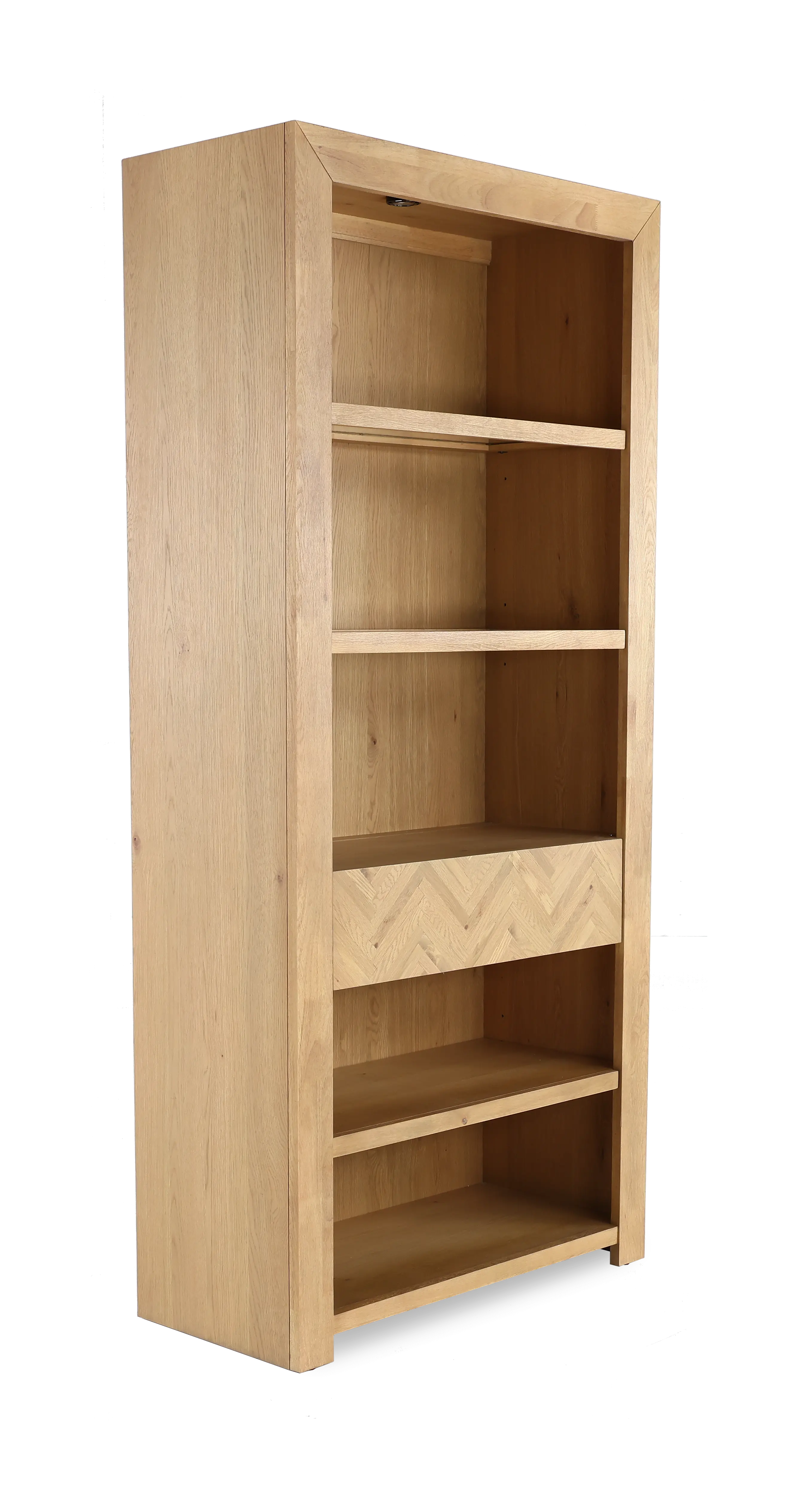 Geneva Ash Embossed Bookcase-2