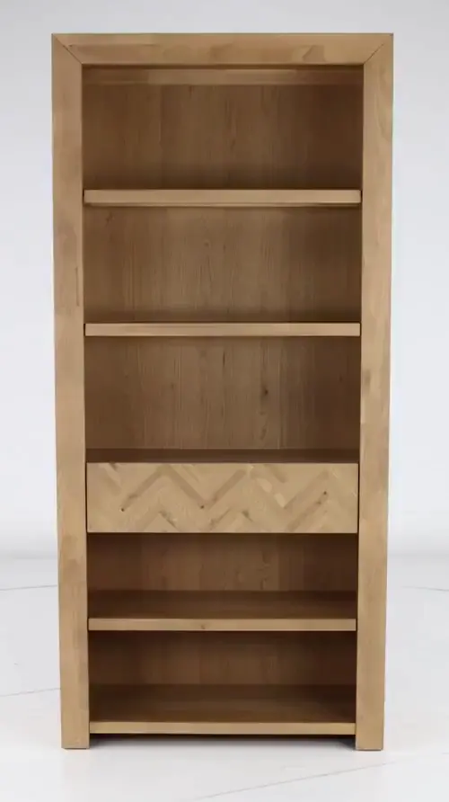 Geneva Ash Embossed Bookcase-4
