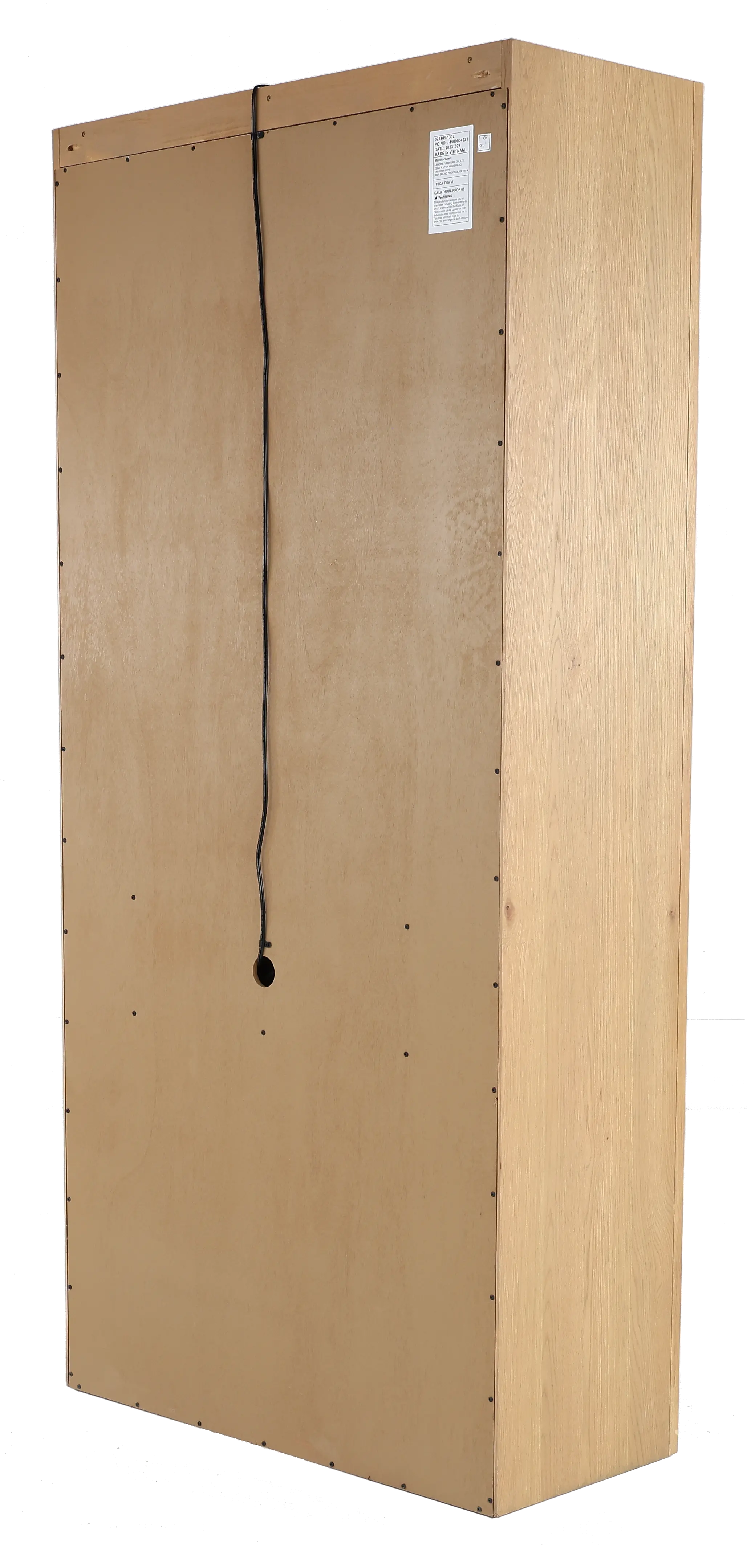 Geneva Ash Embossed Bookcase-5