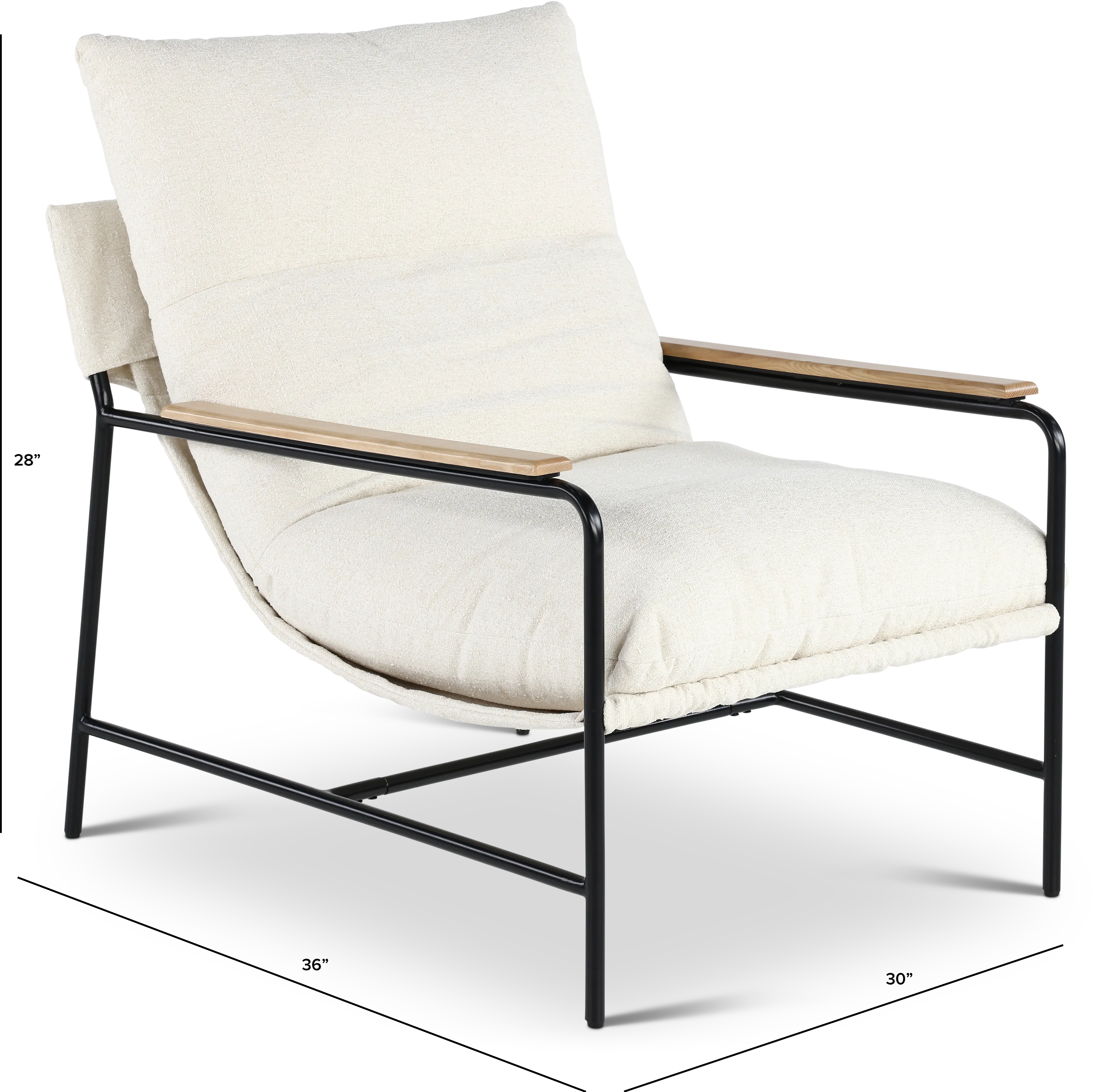 Mellow Ivory Accent Chair-3