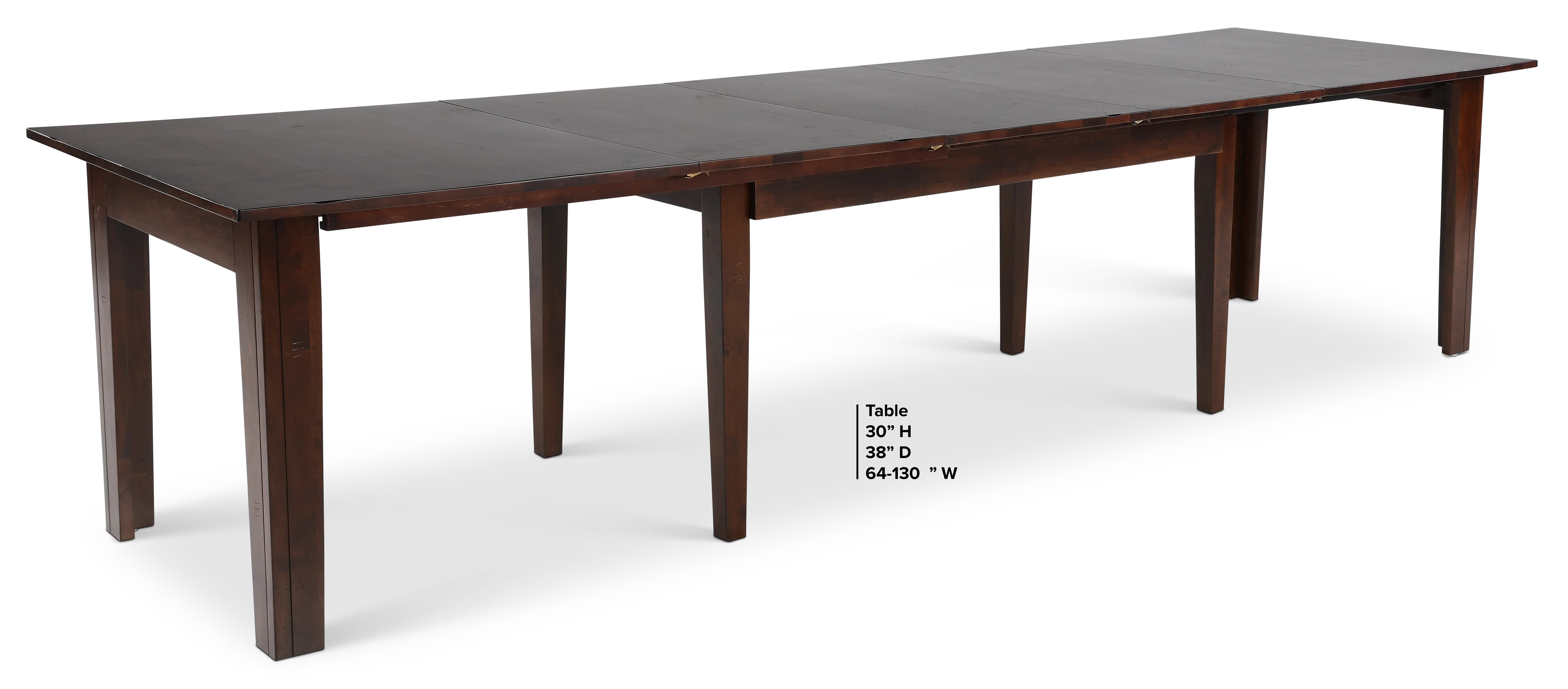 Kona Dark Brown Expandable Dining Table-5