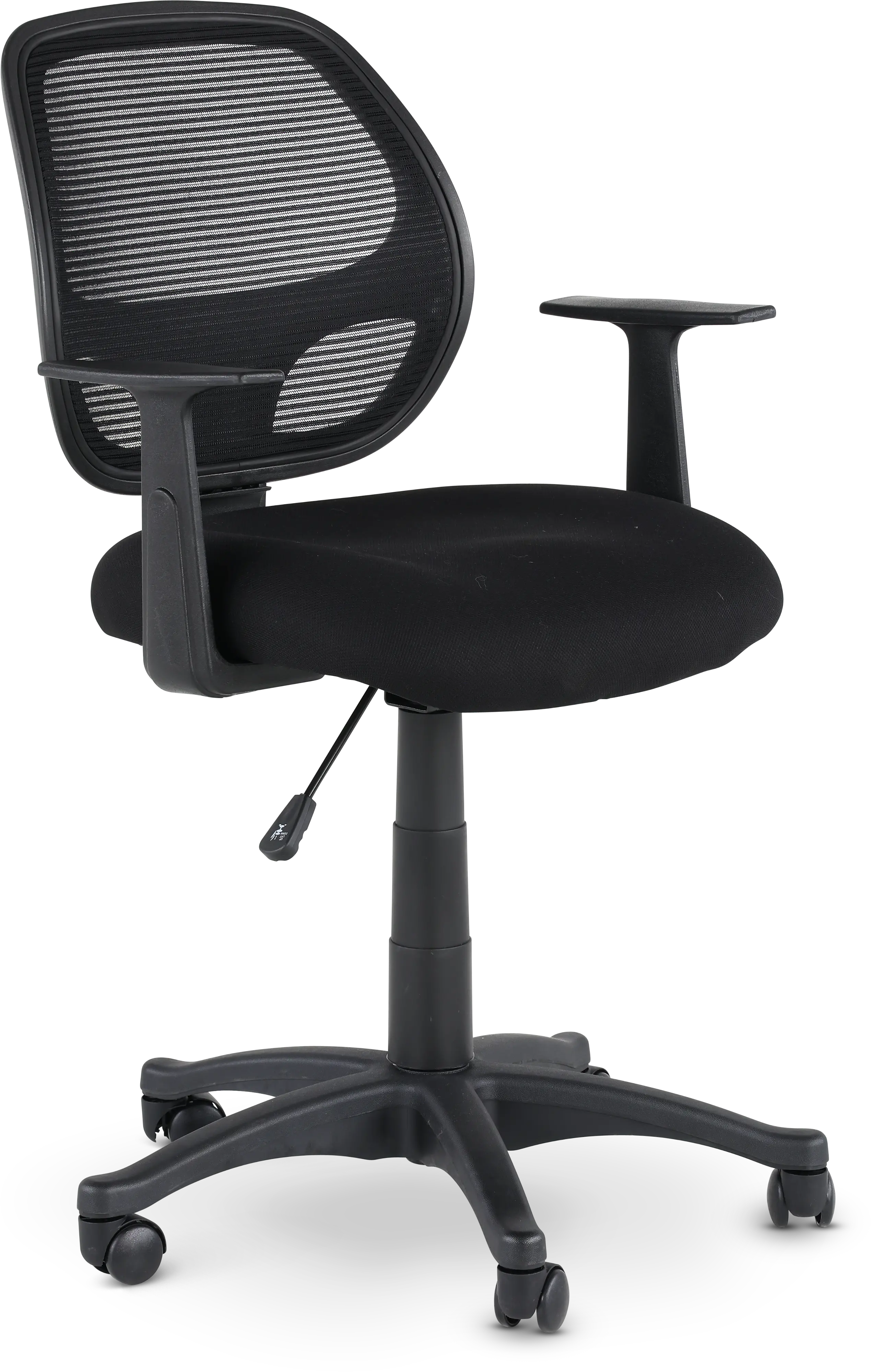 Black Mesh Swivel Office Chair-2