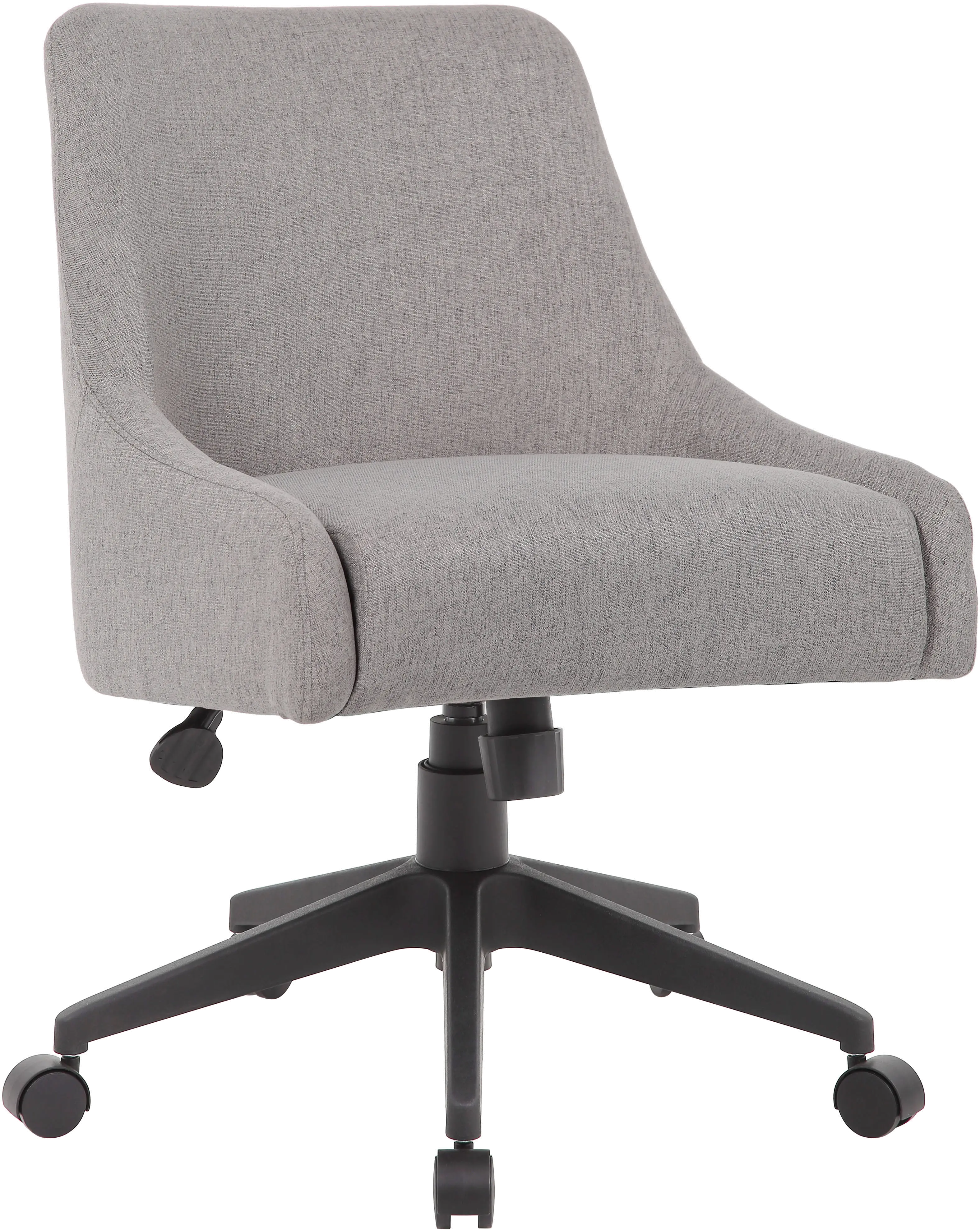 Boyle Gray Upholstered Office Swivel Chair-1