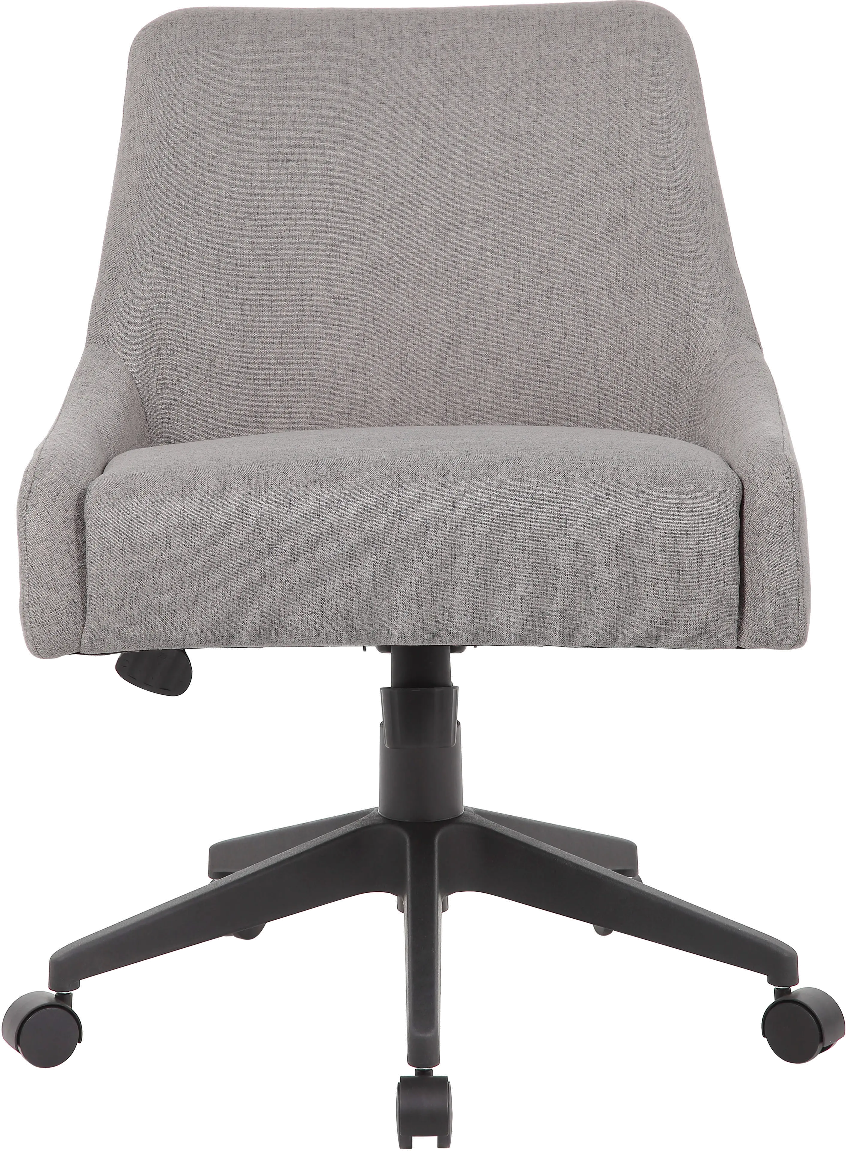 Boyle Gray Upholstered Office Swivel Chair-2