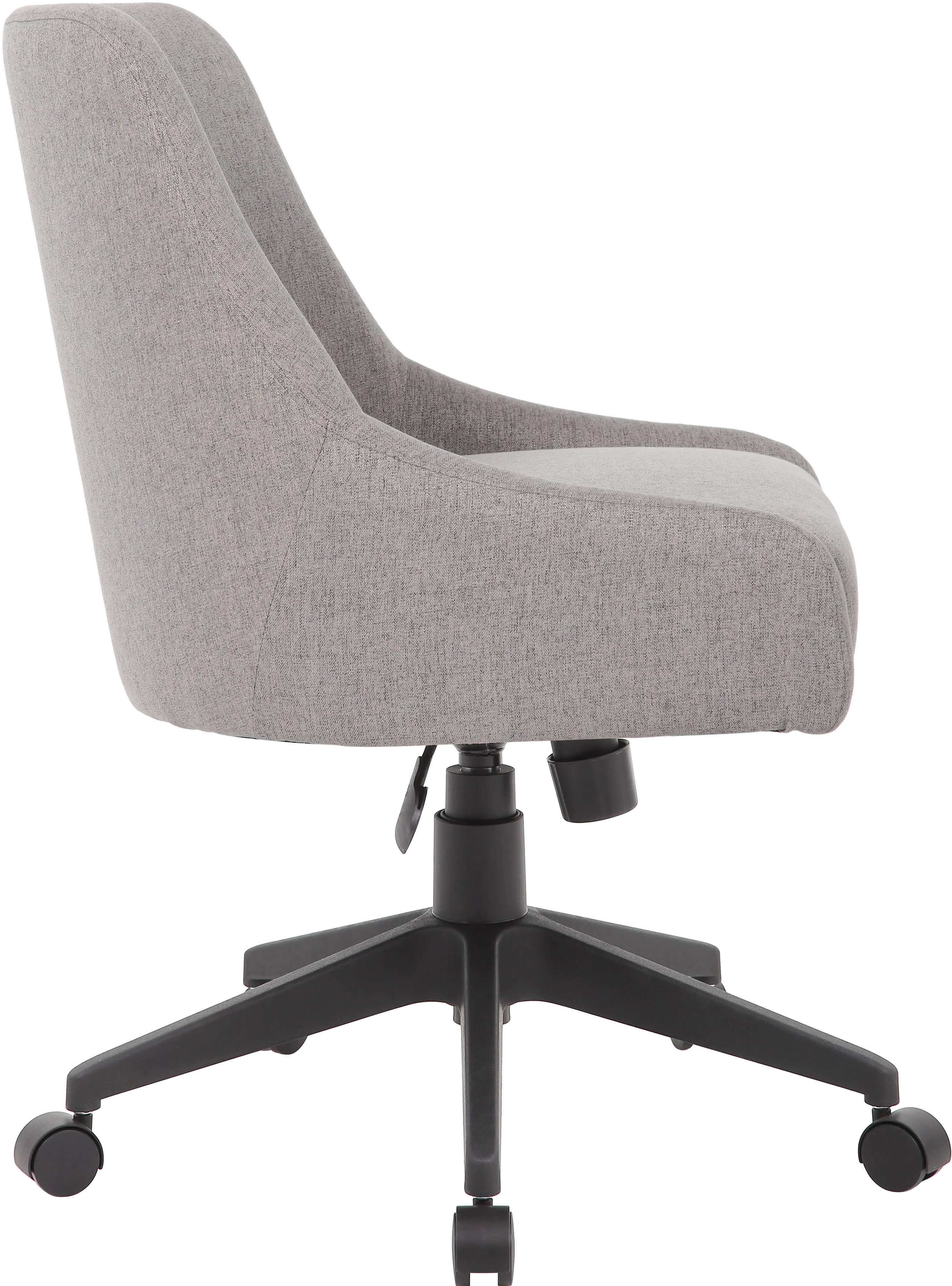 Boyle Gray Upholstered Office Swivel Chair-3