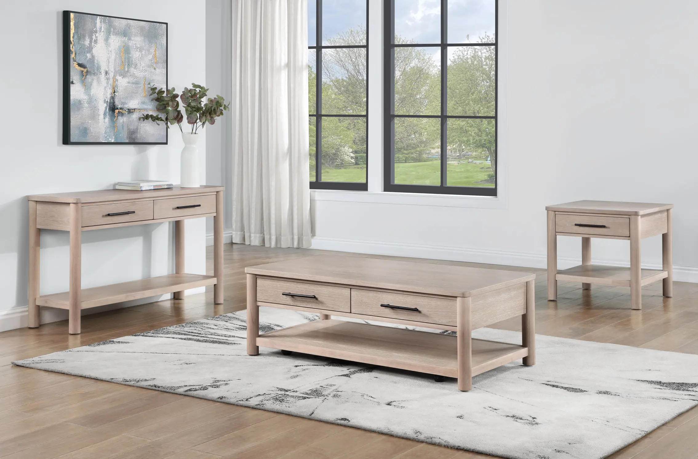 Gabby Light Brown Sofa Table-2