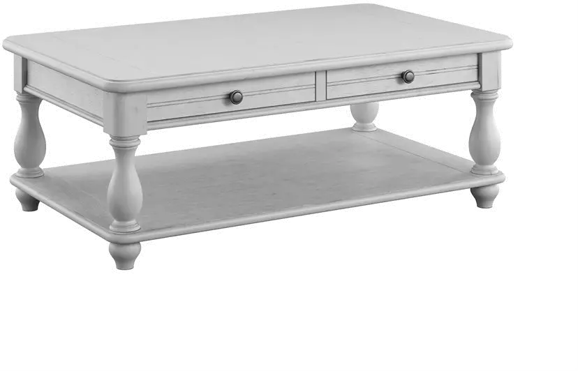 Newhaven Weathered White Coffee Table-1