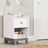 14443 Bebble White and Gray Nightstand - South Shore