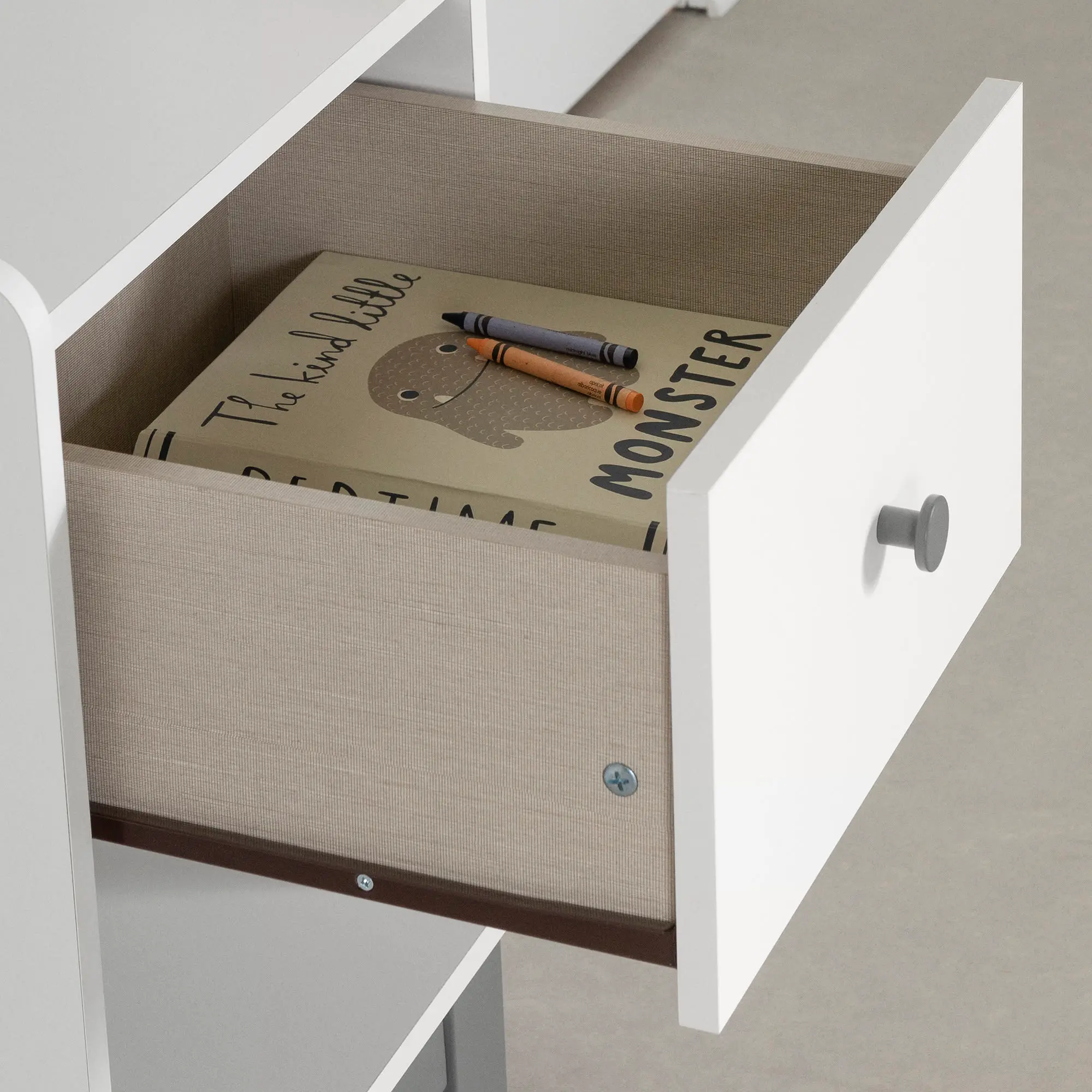 14443 Bebble White and Gray Nightstand - South Shore-4