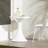 15000 Dalya White Outdoor Bistro Table - South Shore